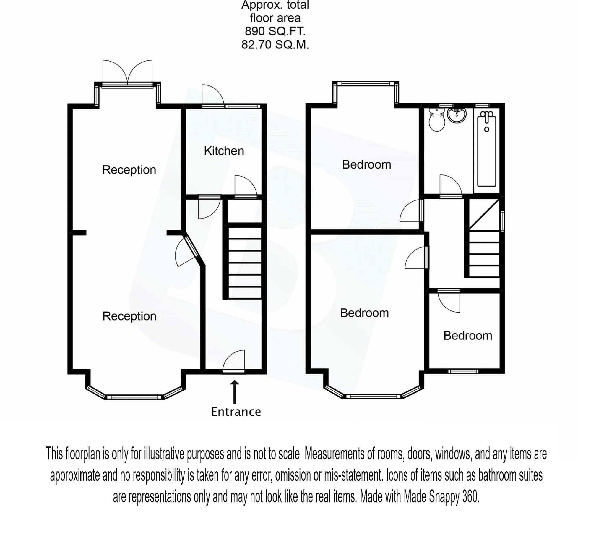 3 bed semi-detached house for sale in Carlton Road, Romford - Property floorplan