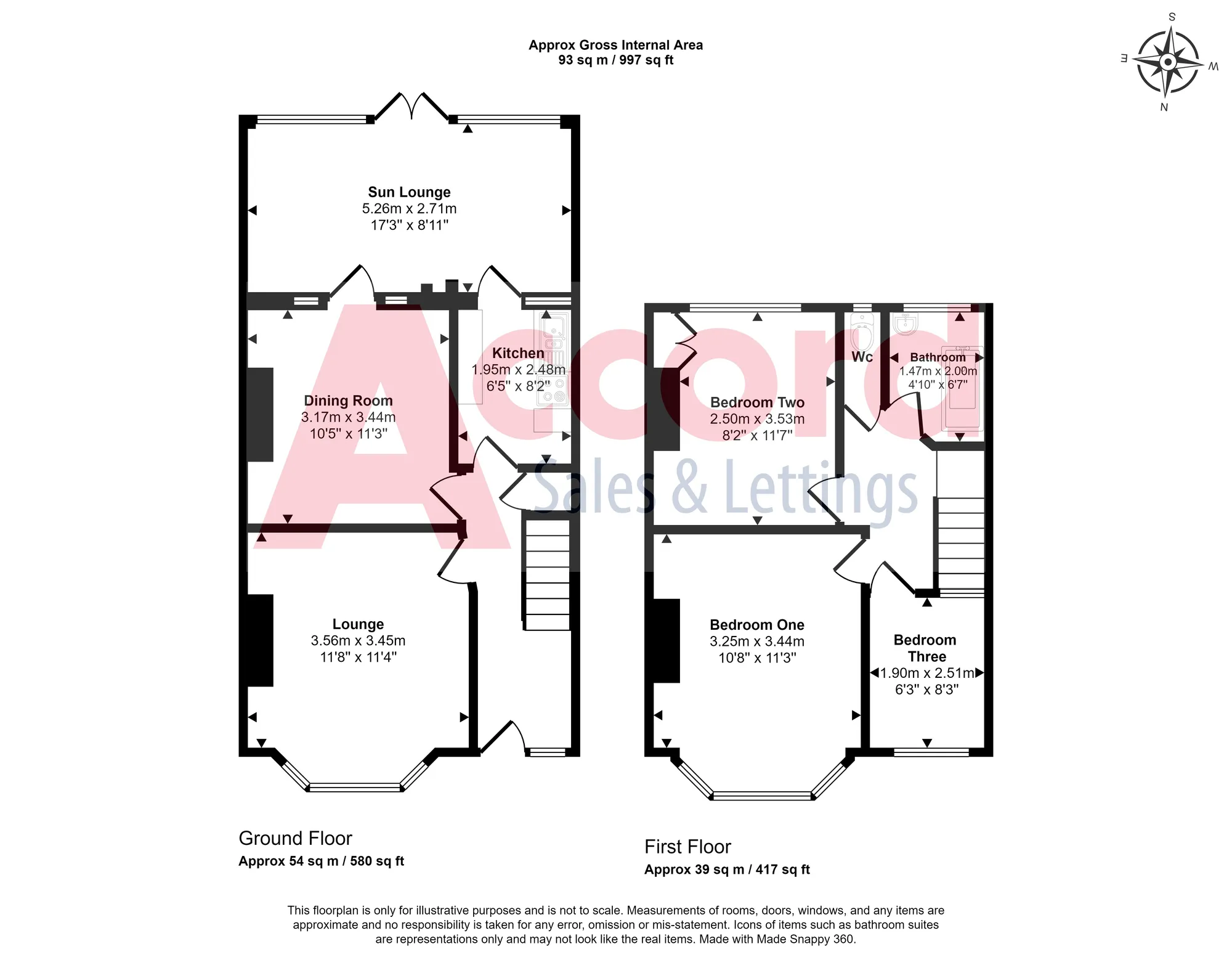 3 bed end of terrace house for sale in Carlton Road, Romford - Property floorplan