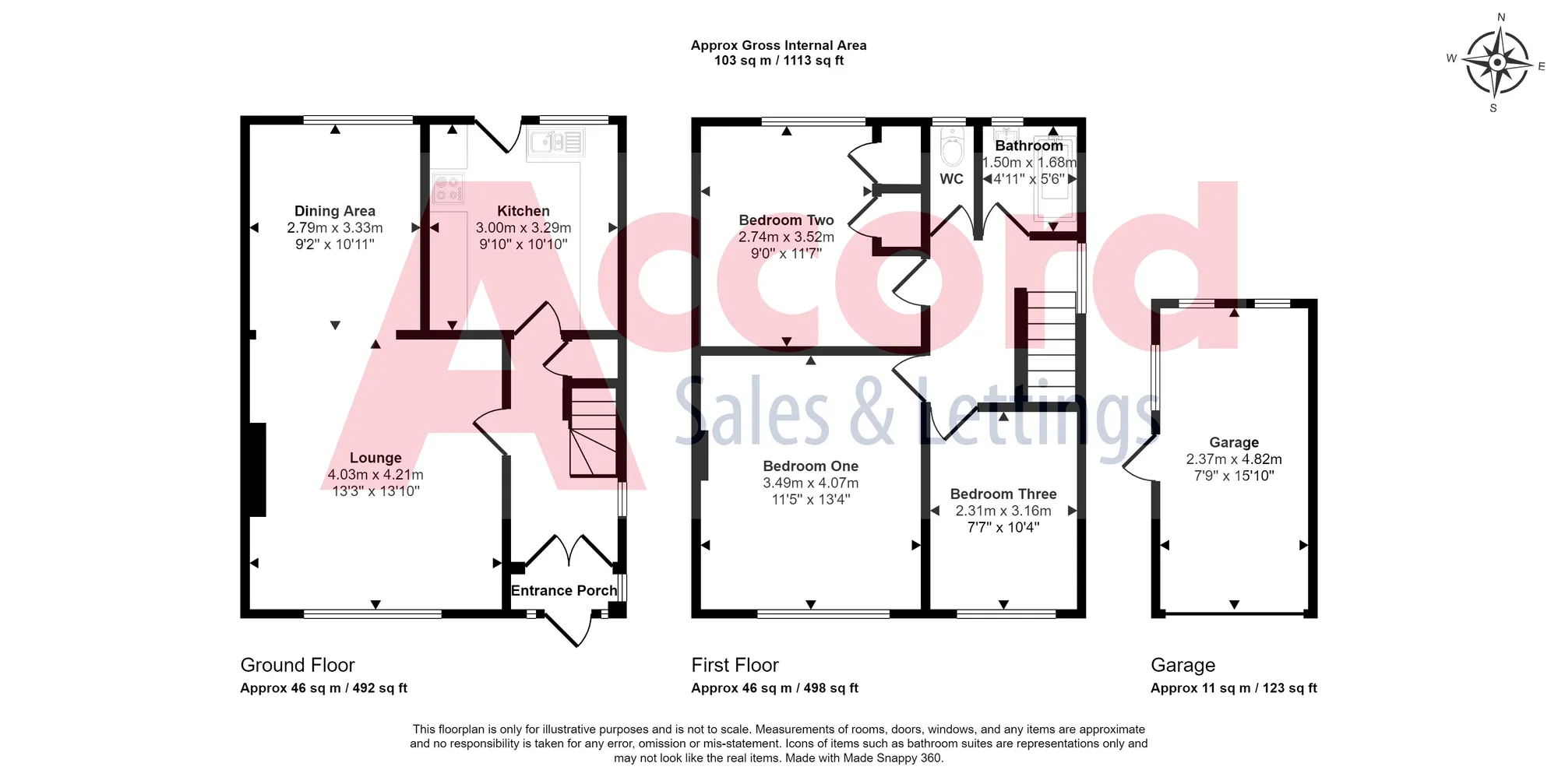 3 bed semi-detached house for sale in Garry Way, Romford - Property floorplan