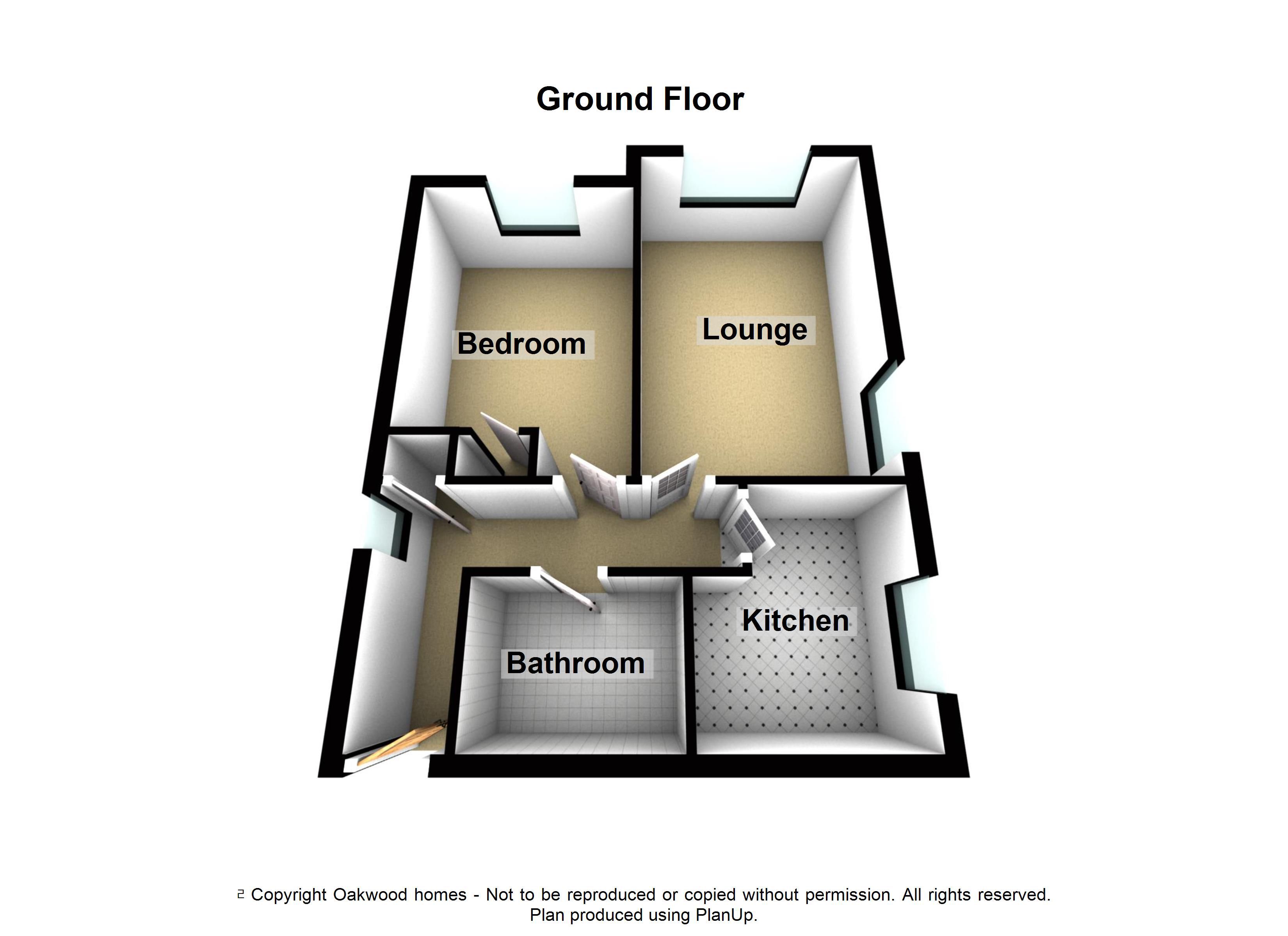 1 bed flat for sale in The Birches, Birchington - Property Floorplan