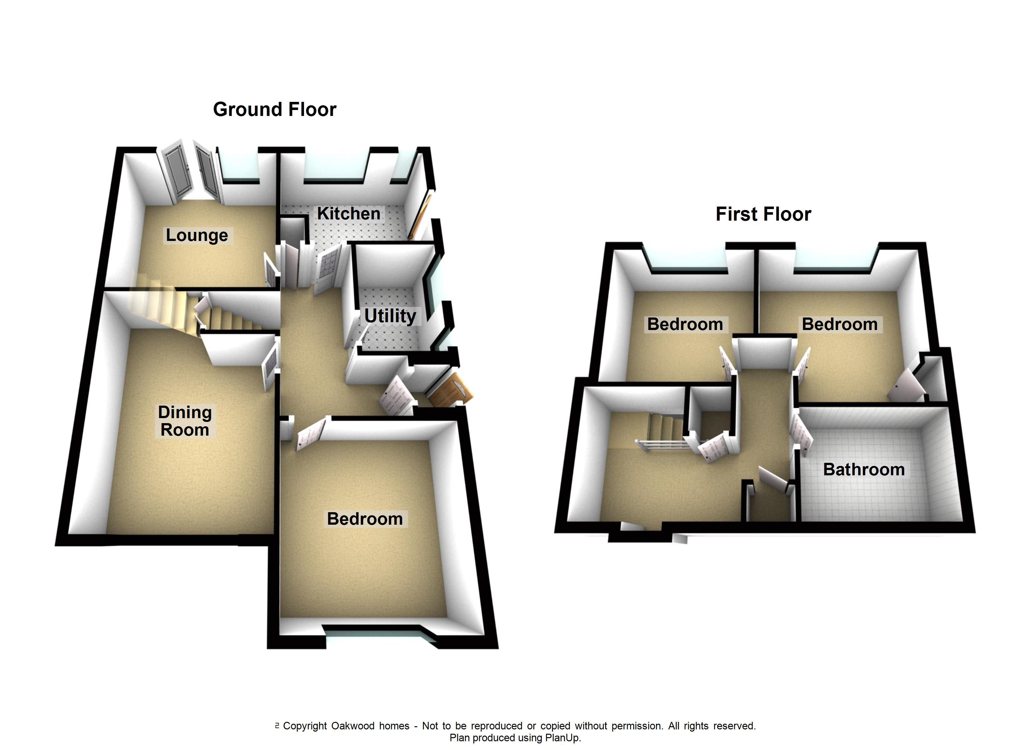 3 bed semi-detached house for sale in Rhodes Gardens, Broadstairs - Property Floorplan