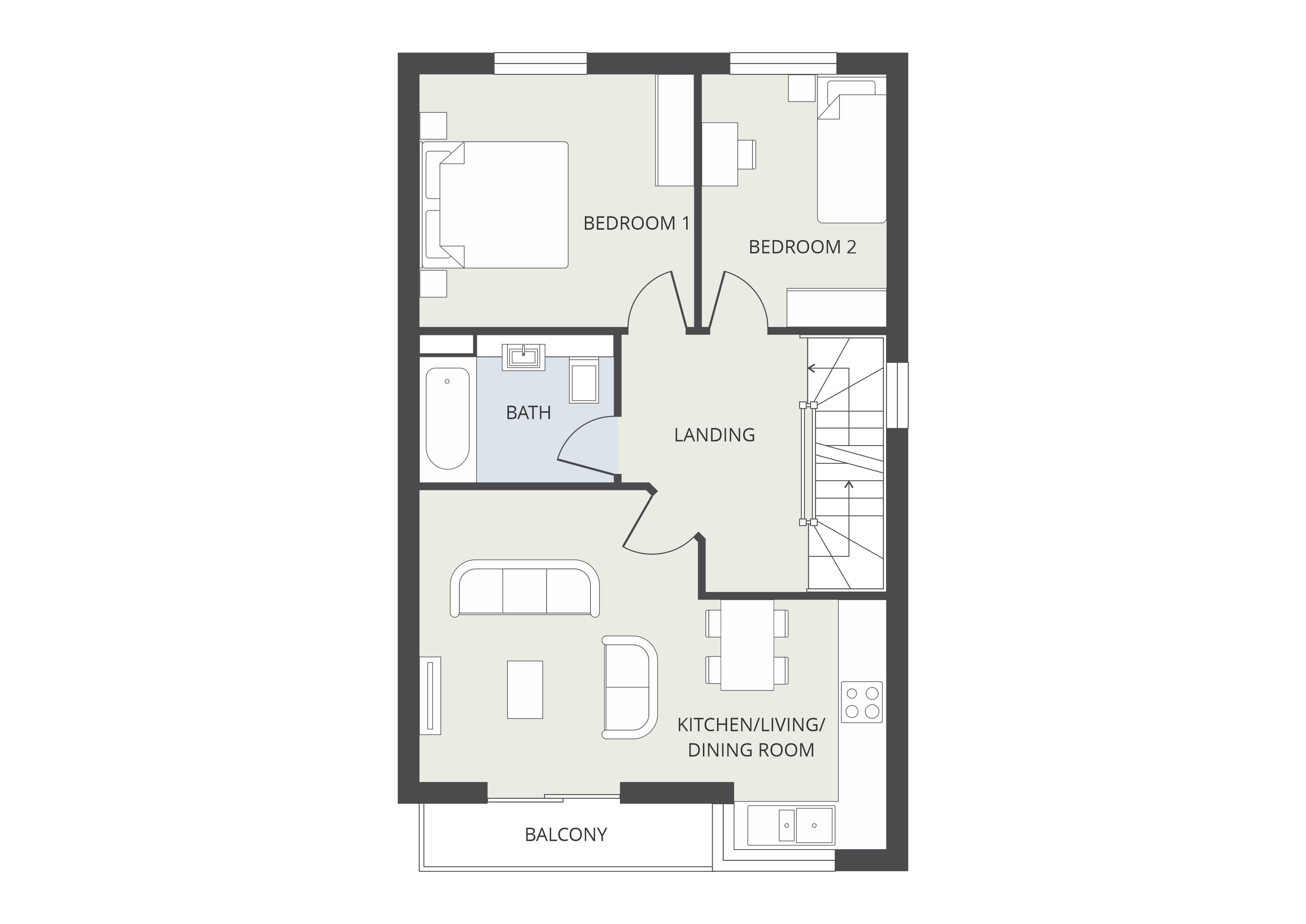 3 bed semi-detached house to rent in Saxon Reach, Ramsgate - Property floorplan