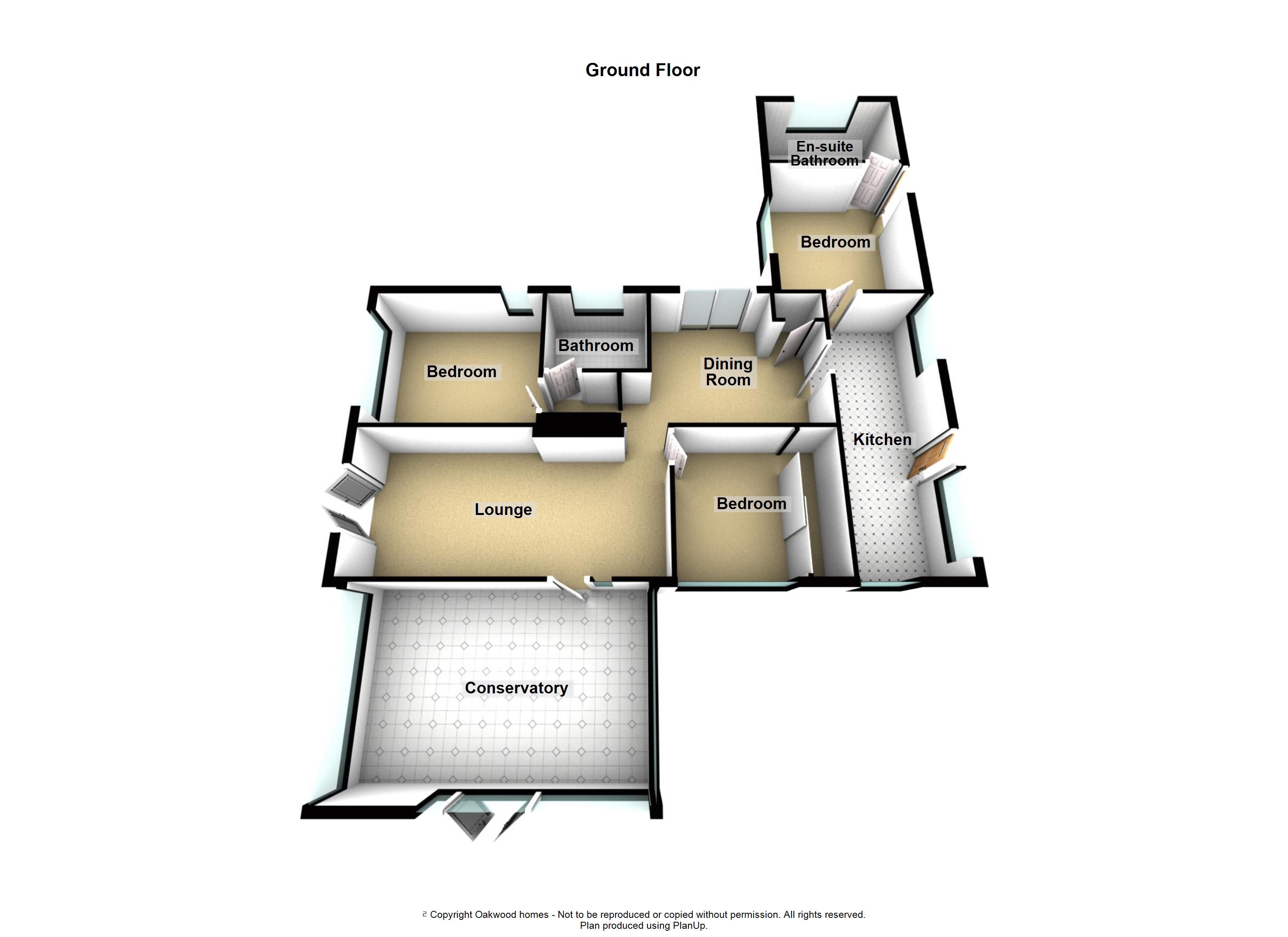 3 bed bungalow to rent in Shuart Lane, Birchington - Property floorplan