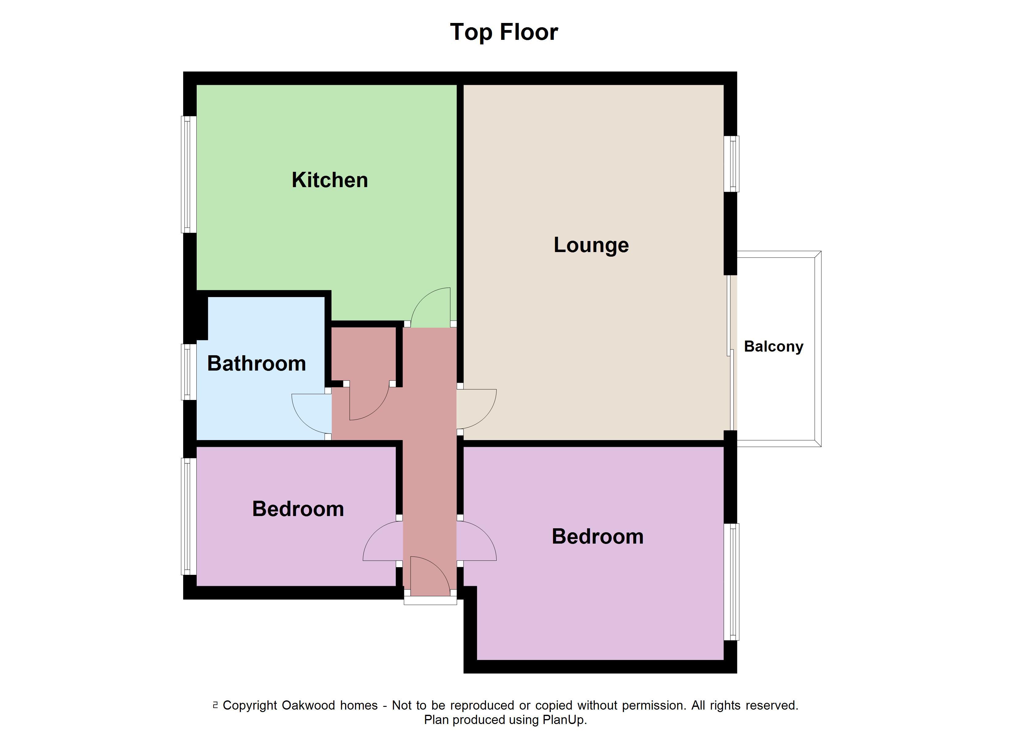 2 bed flat for sale in Eynsford Close, Palm Bay - Property floorplan