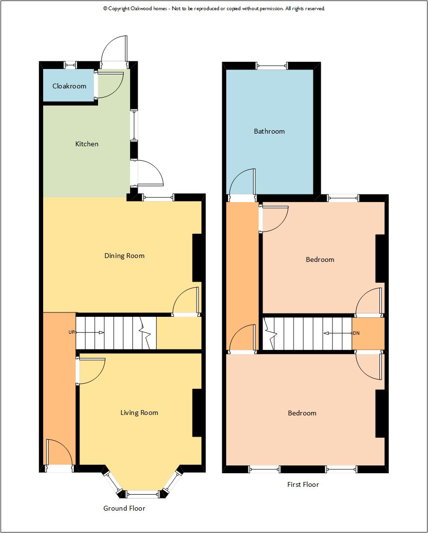 2 bed terraced house for sale in Buckingham Road, Margate - Property Floorplan