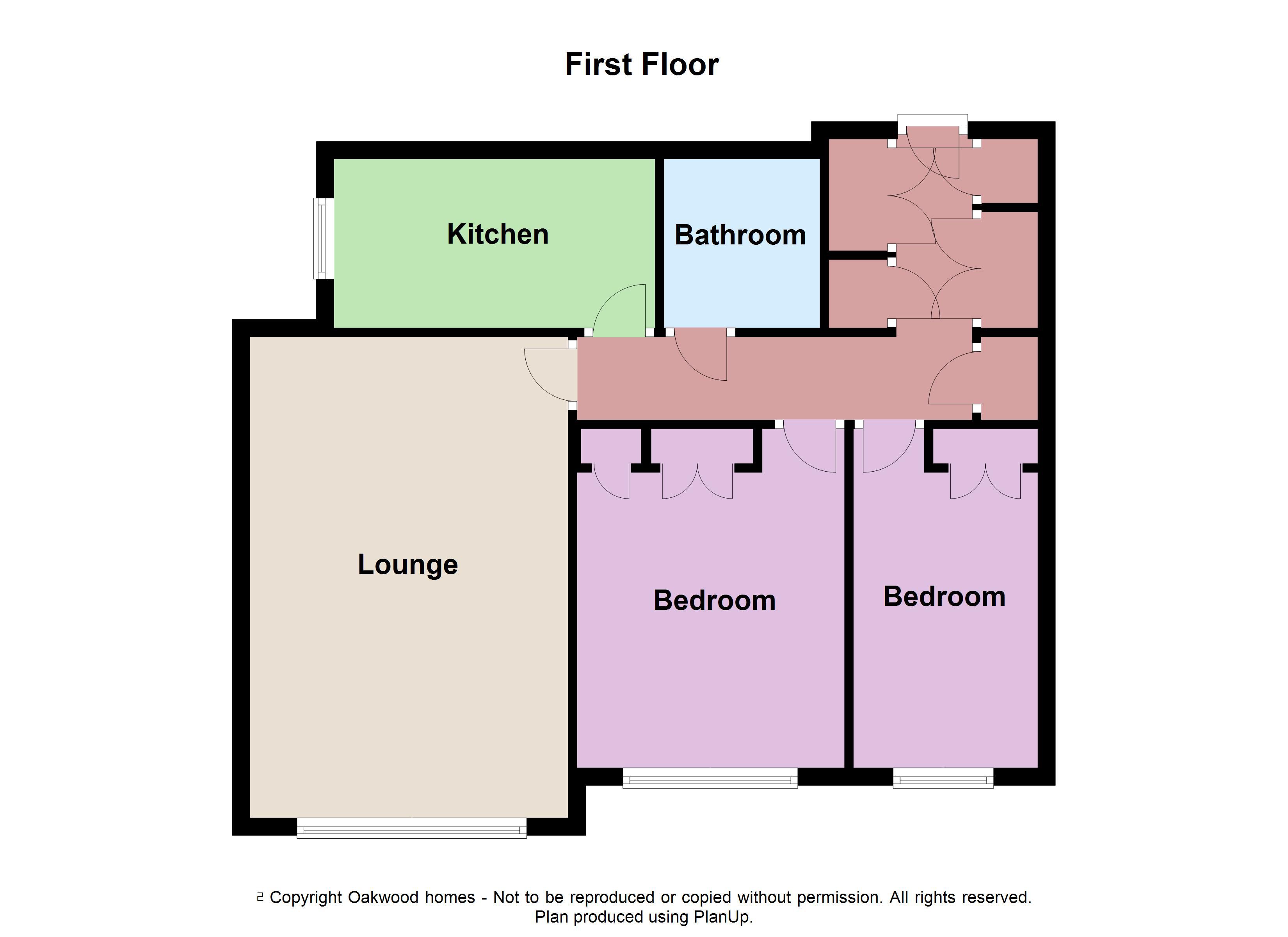 2 bed flat for sale in Richard Court, Margate - Property floorplan