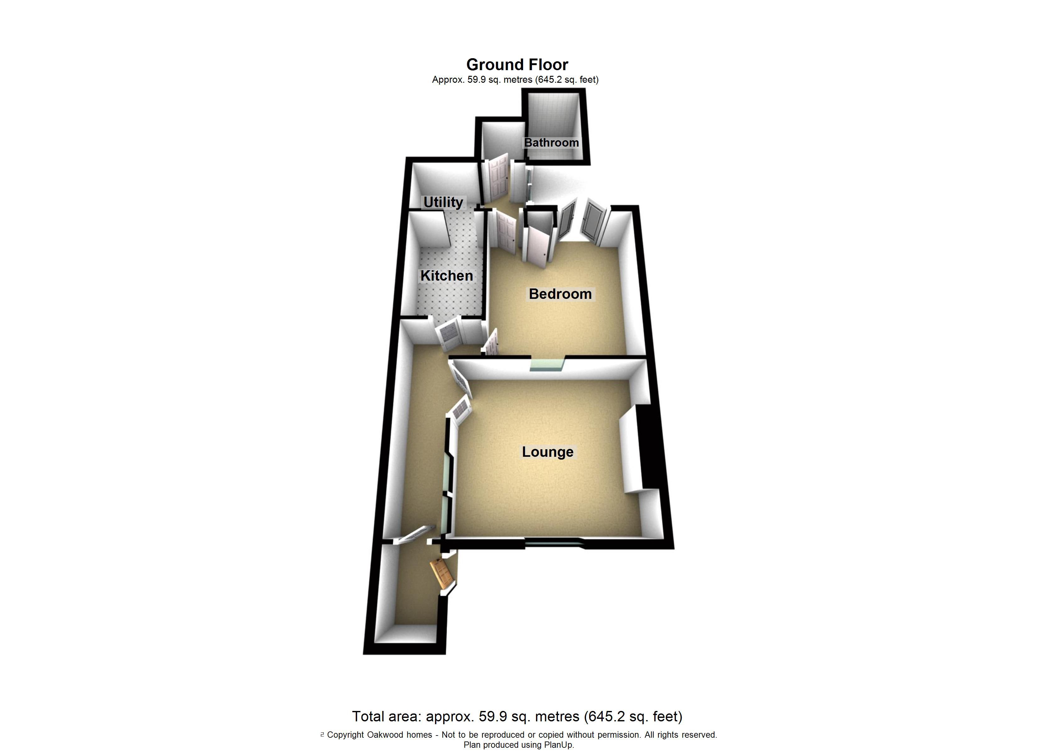 1 bed flat for sale in Grosvenor Place, Margate - Property Floorplan