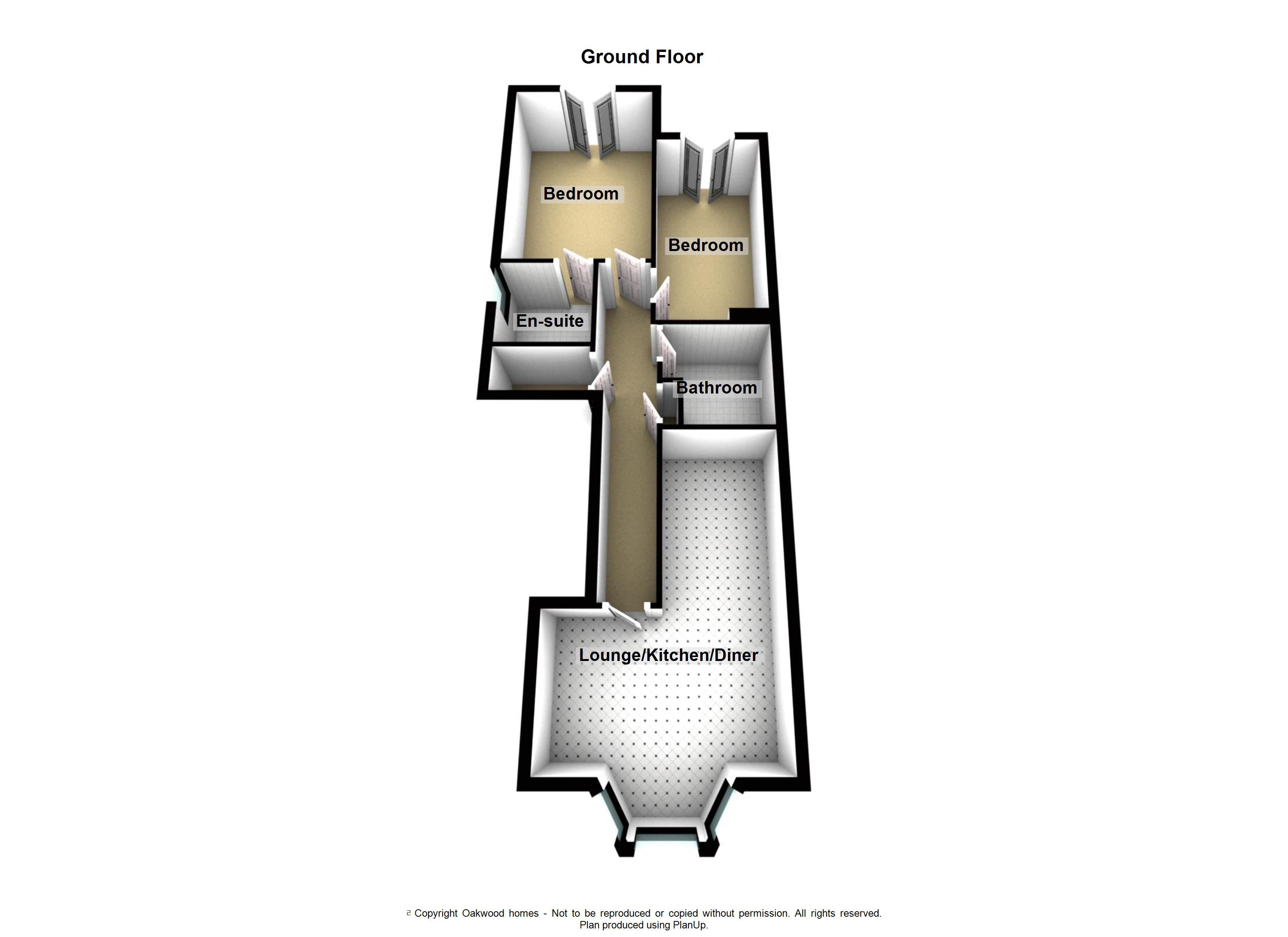 2 bed flat for sale in Barber Court, Margate - Property Floorplan