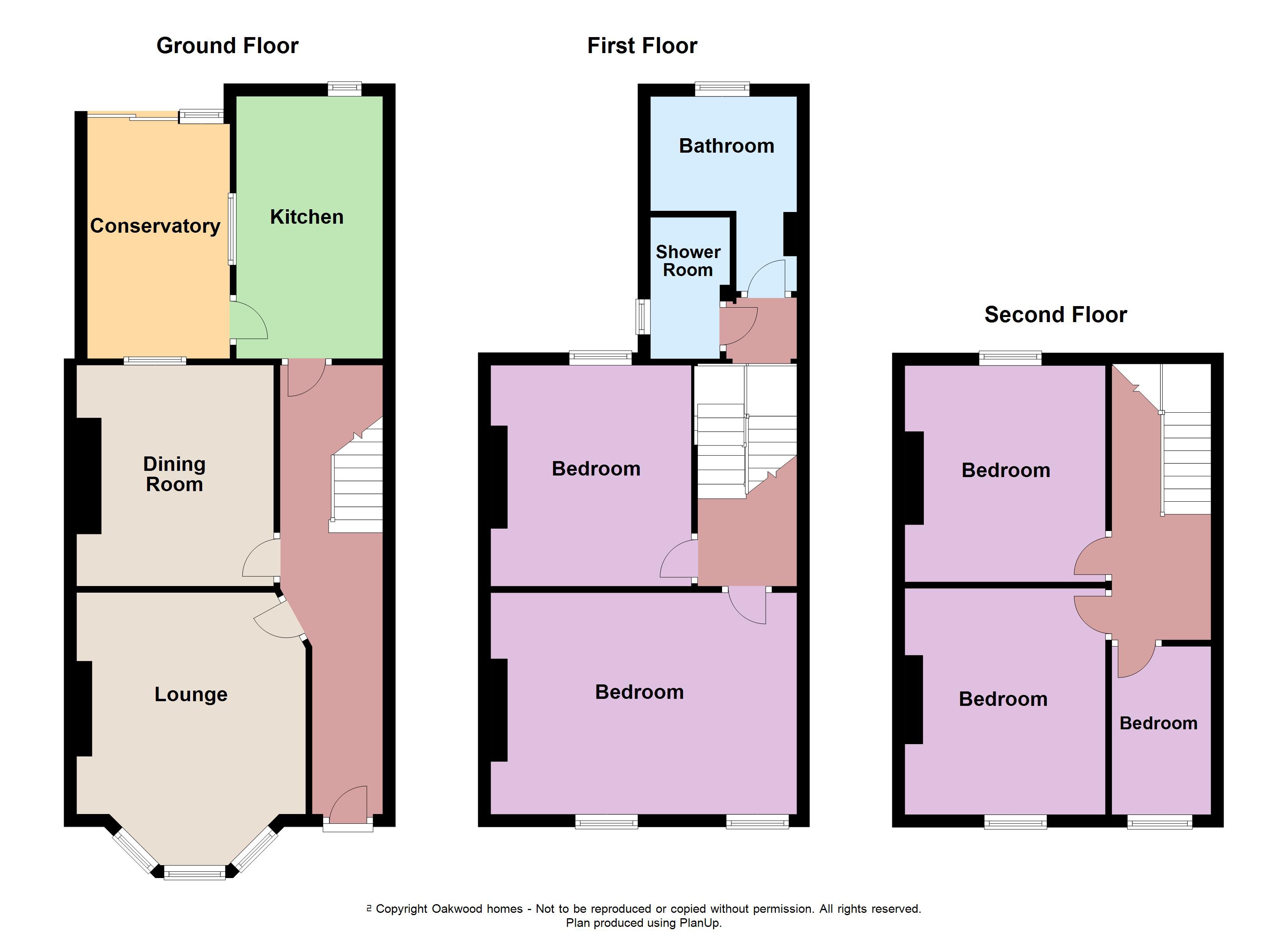 5 bed terraced house for sale in Oxford Street, Margate - Property Floorplan