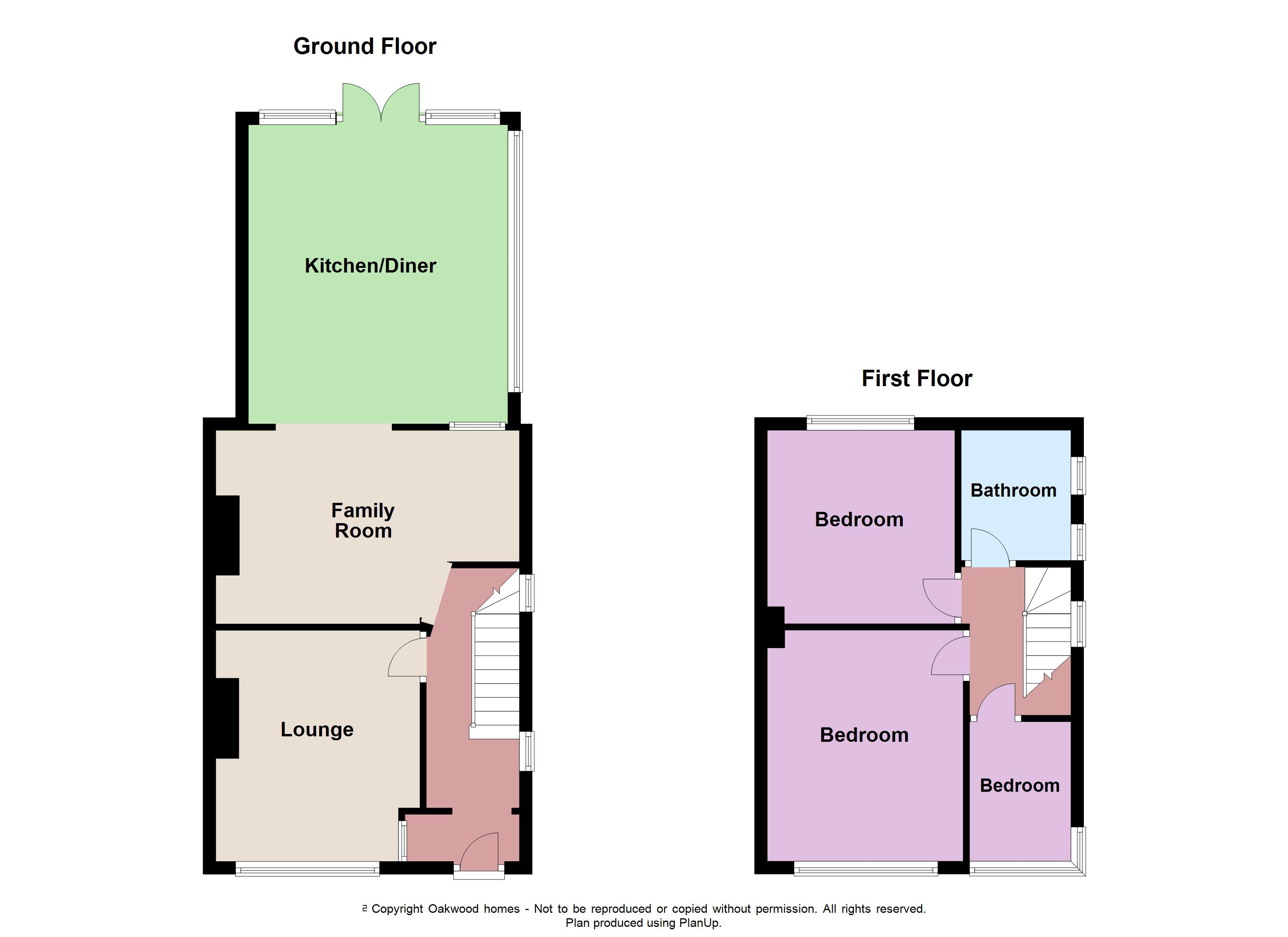 3 bed semi-detached house for sale in Nash Court Gardens, Margate - Property floorplan