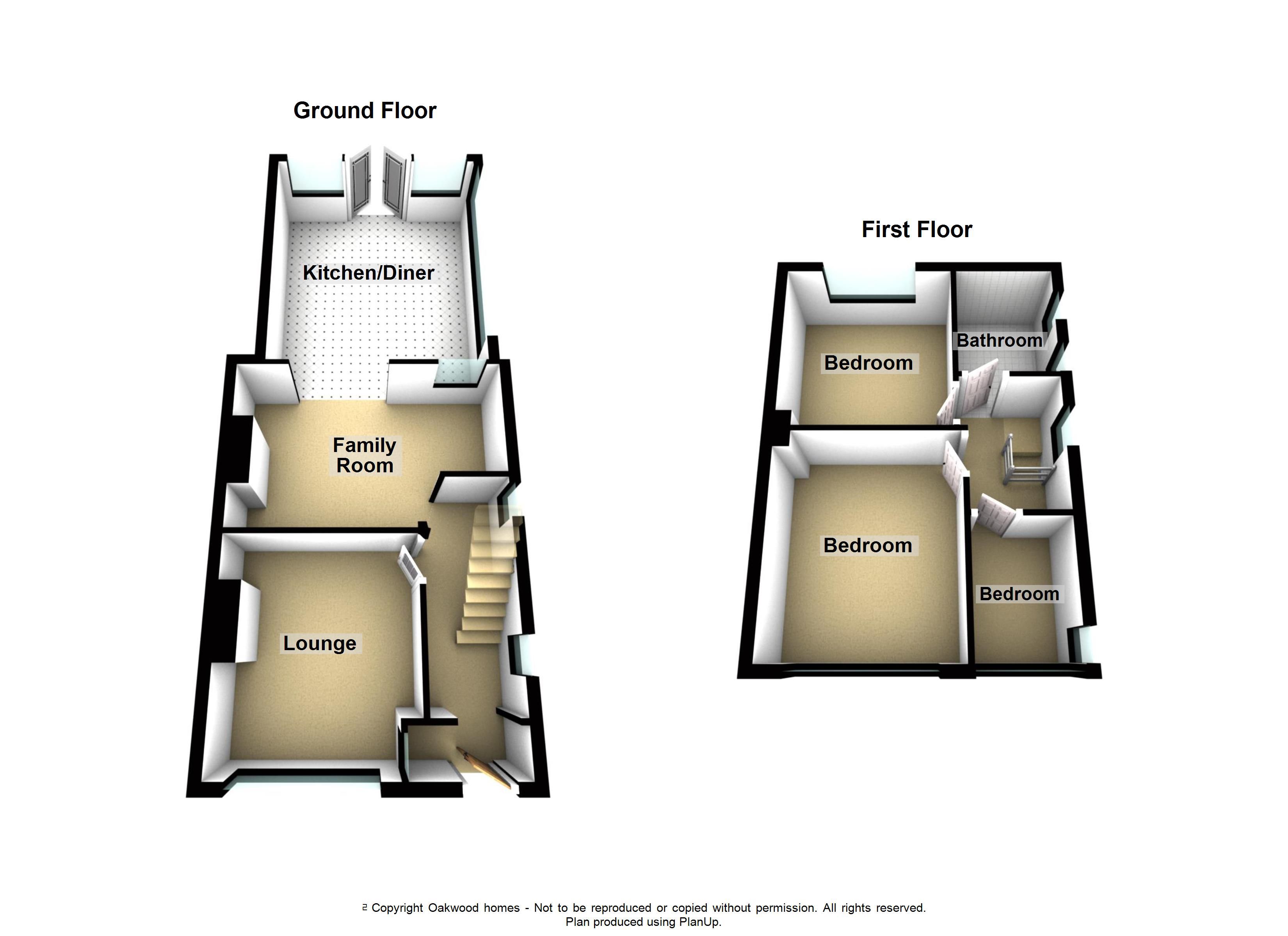 3 bed semi-detached house for sale in Nash Court Gardens, Margate - Property floorplan