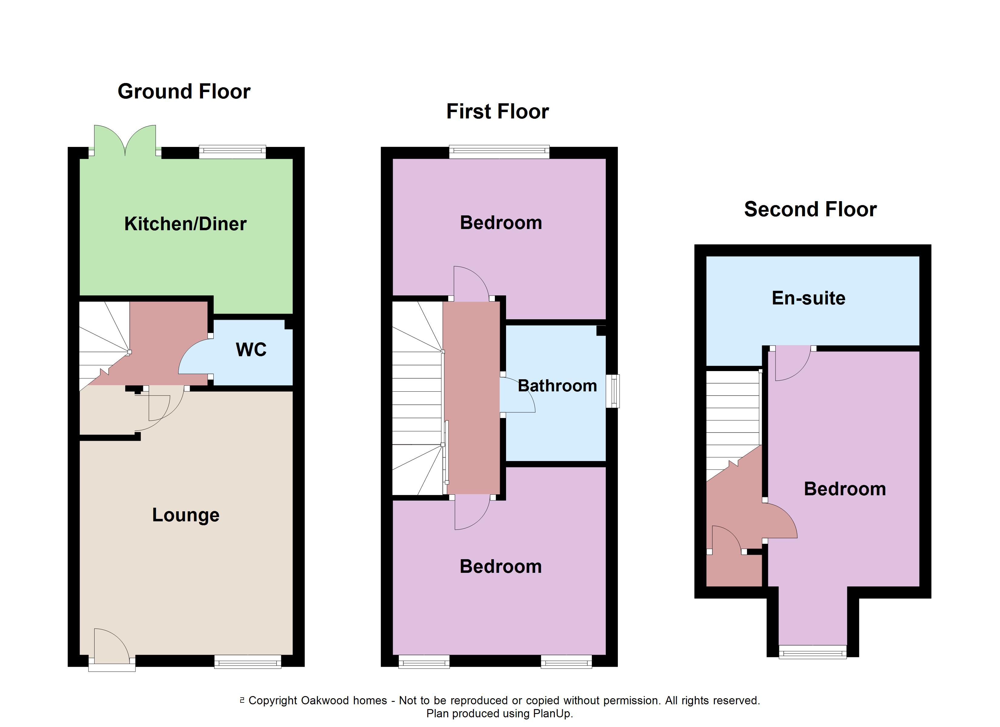 3 bed terraced house for sale in Castle Drive, Margate - Property floorplan