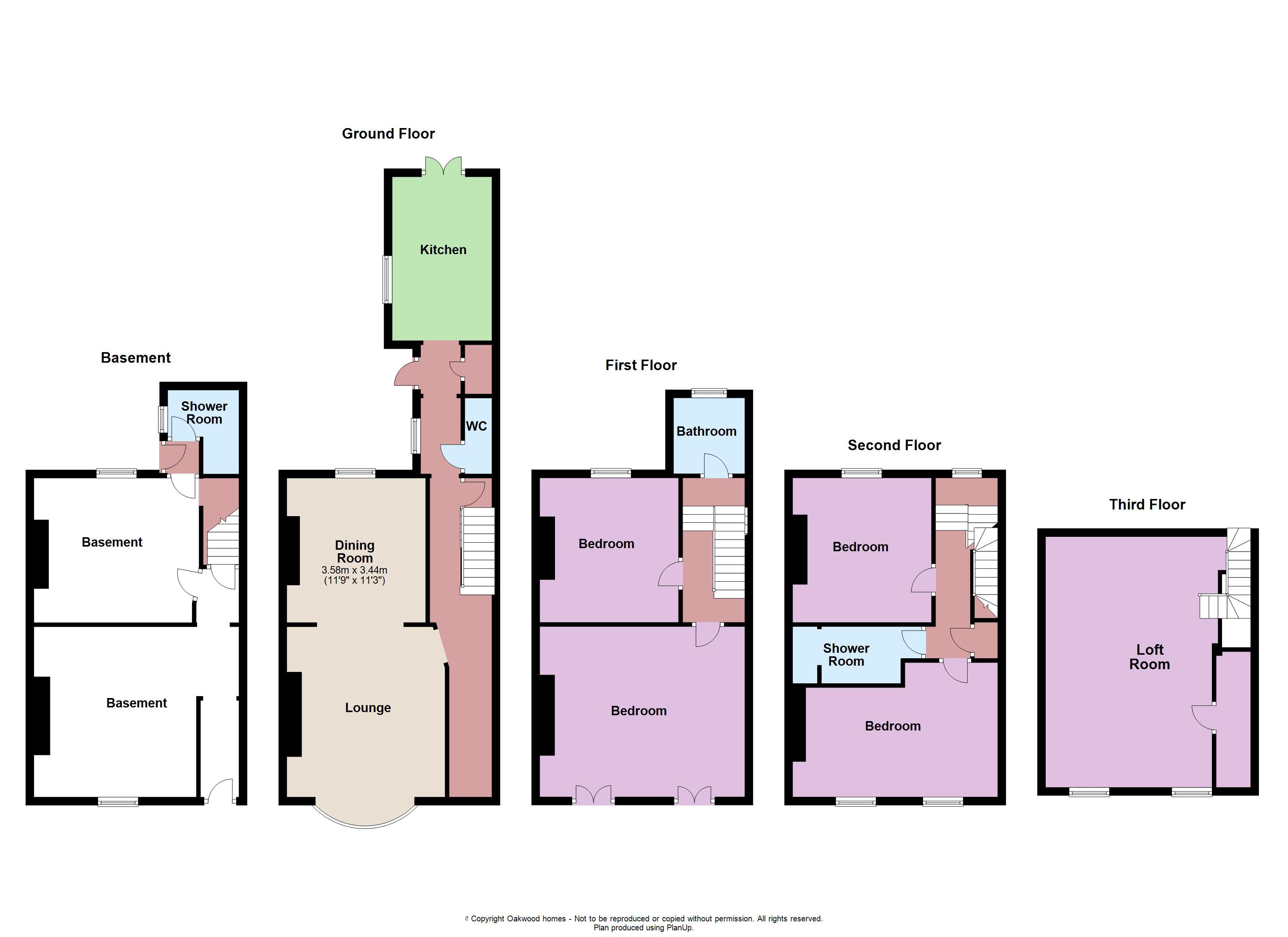 4 bed terraced house for sale in Royal Road, Ramsgate - Property floorplan