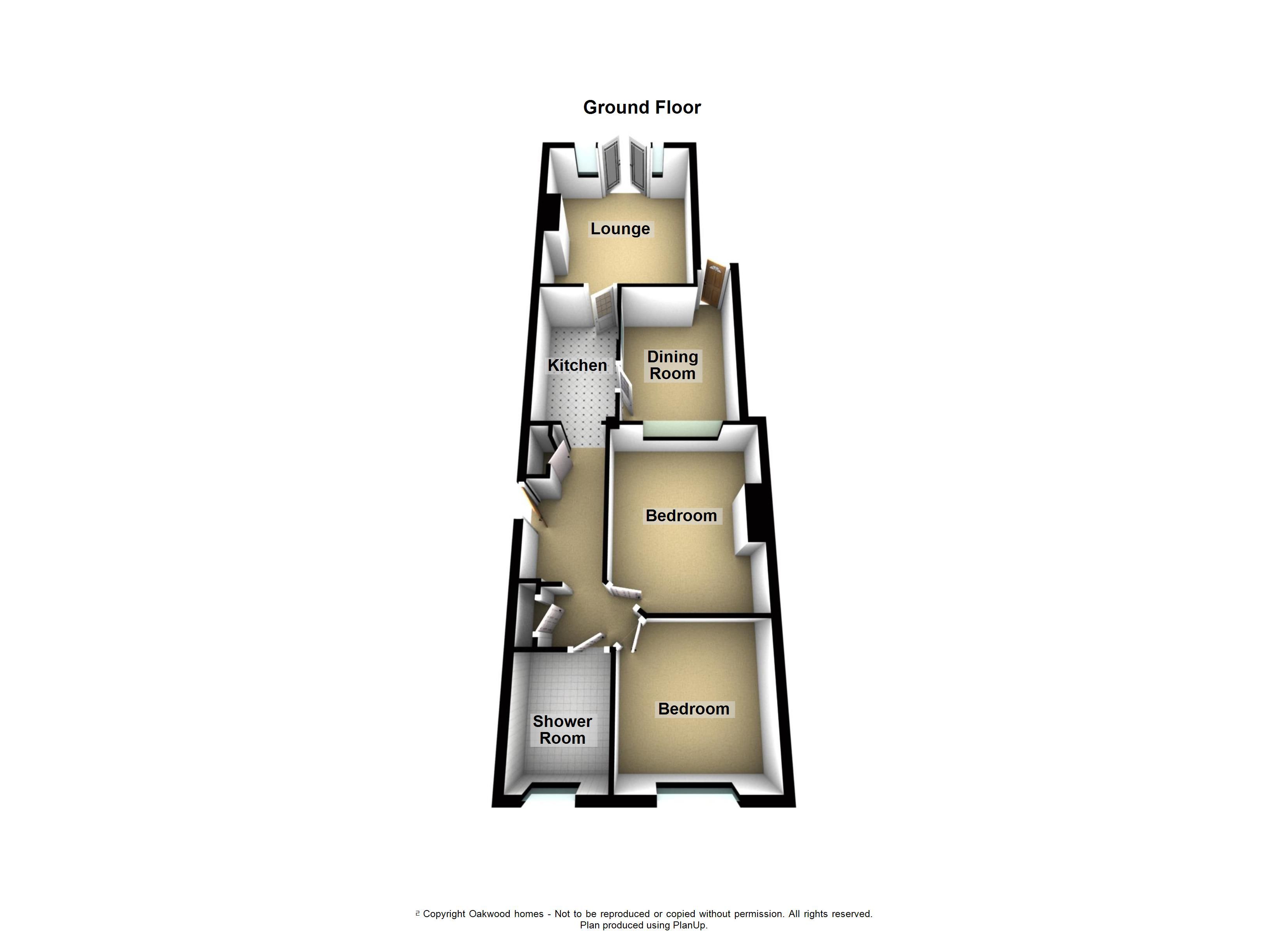 2 bed semi-detached bungalow for sale in Cliffsend Grove, Ramsgate - Property floorplan