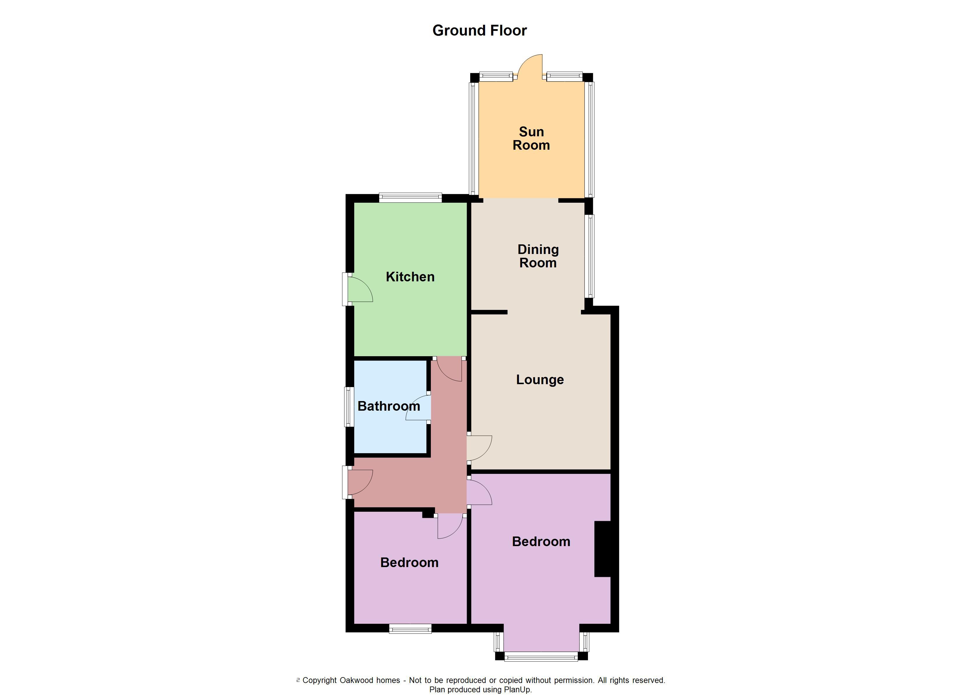 2 bed semi-detached bungalow for sale in Hereson Road, Ramsgate - Property Floorplan
