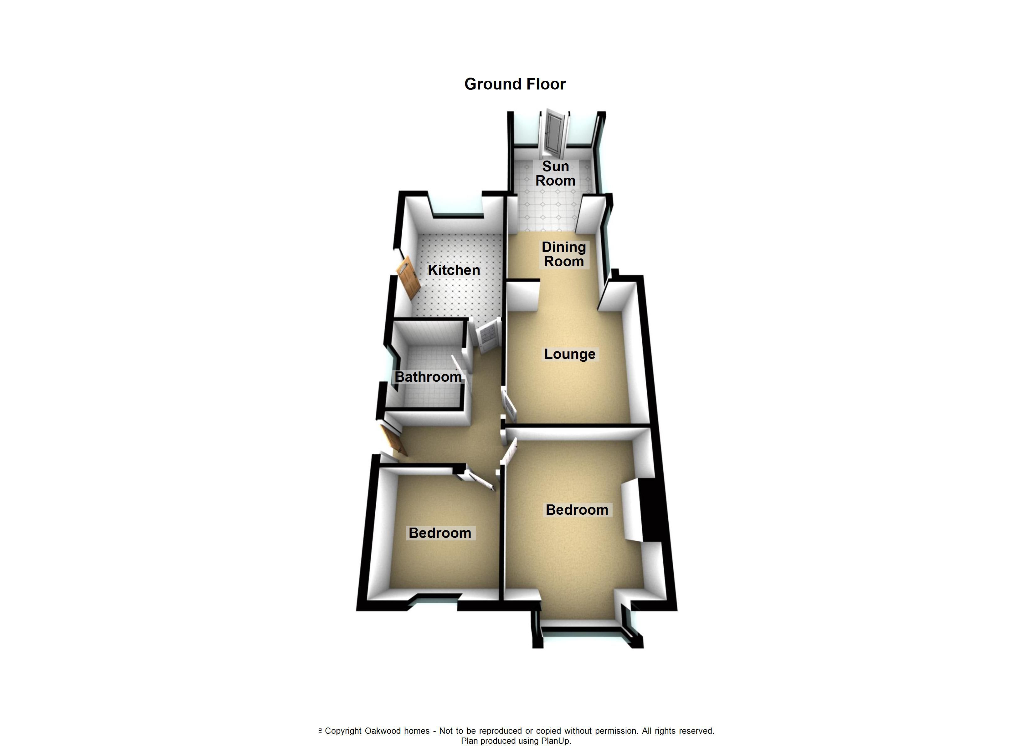 2 bed semi-detached bungalow for sale in Hereson Road, Ramsgate - Property Floorplan