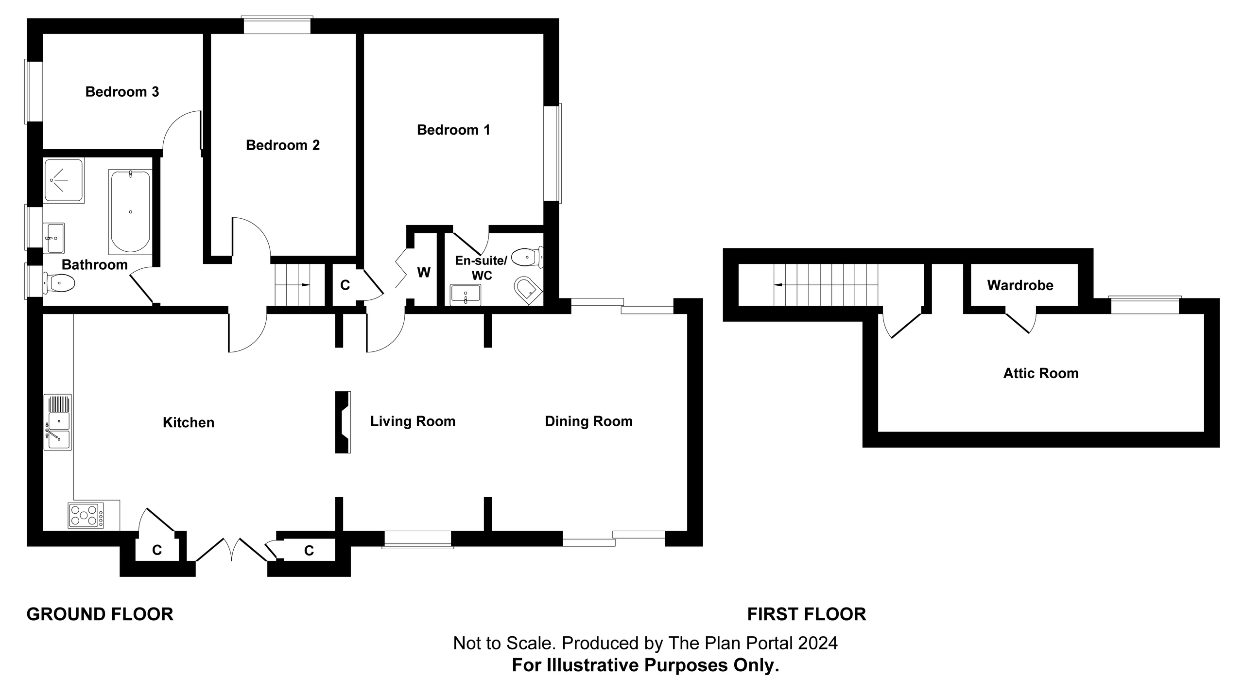 3 bed bungalow for sale in Park Lane, Yelverton - Property floorplan