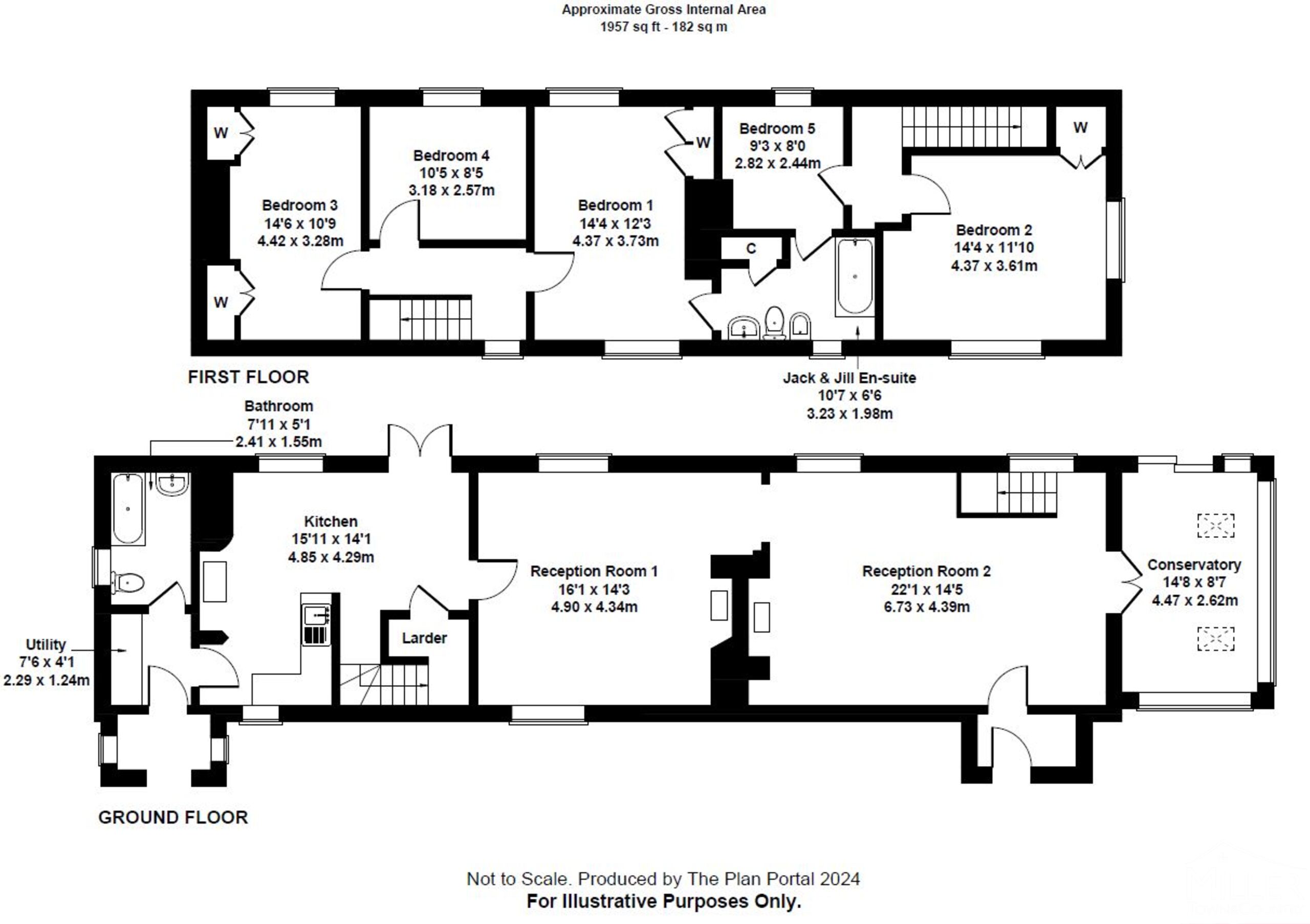 5 bed detached house for sale in Bridestowe, Okehampton - Property floorplan