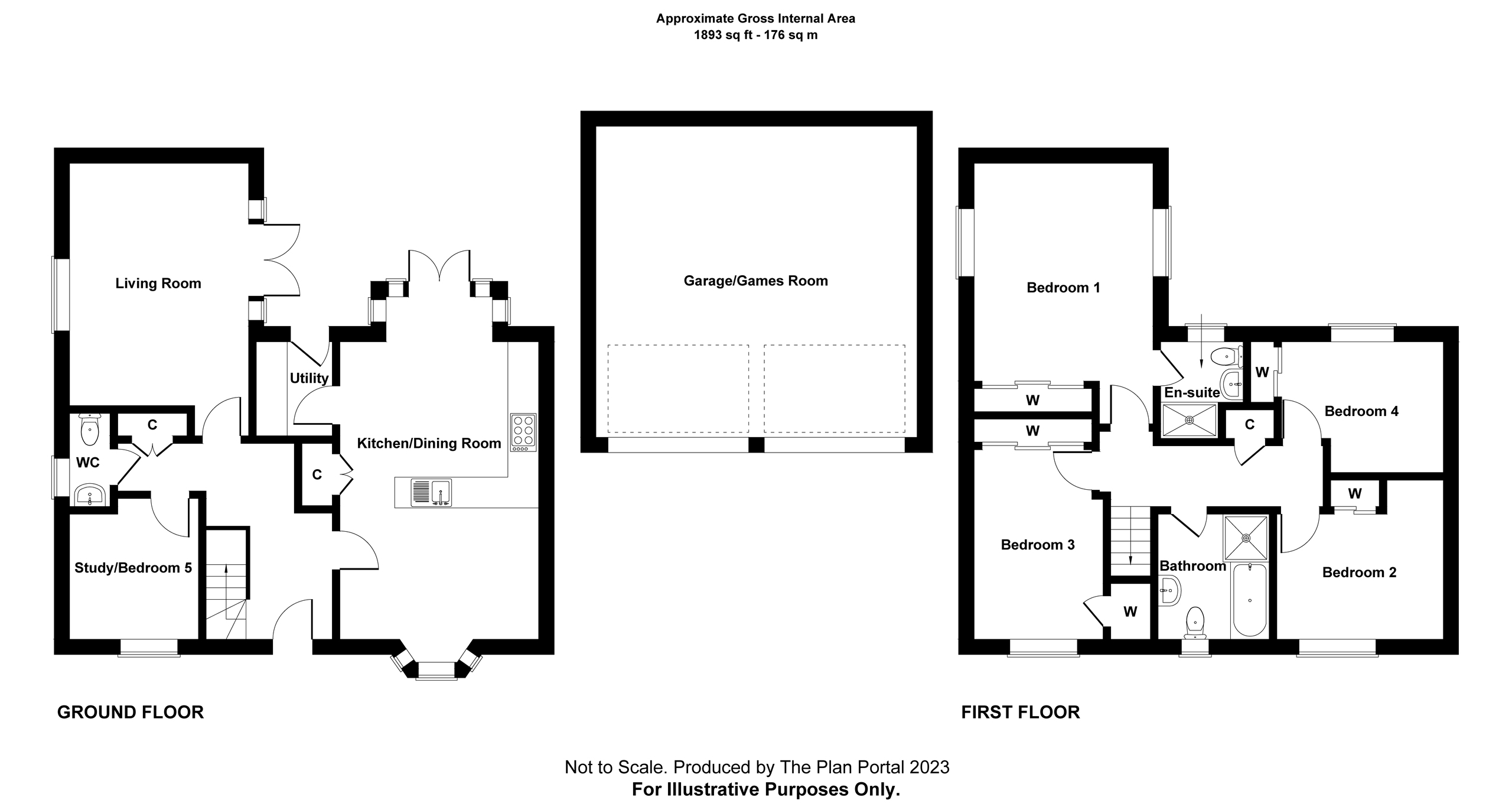 4 bed detached house for sale in Crebor Road, Tavistock - Property floorplan
