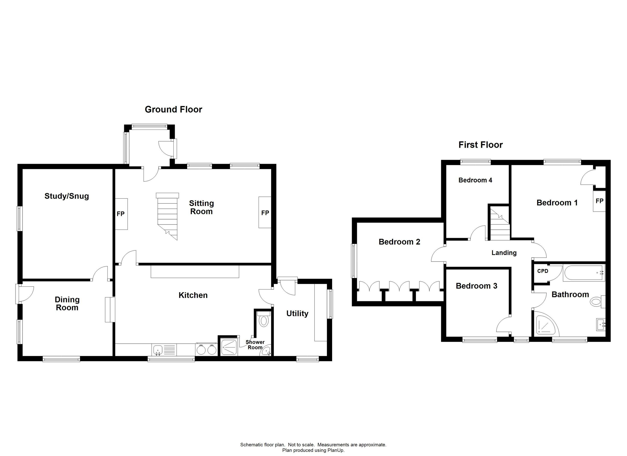 6 bed detached house for sale in Clitters, Callington - Property floorplan