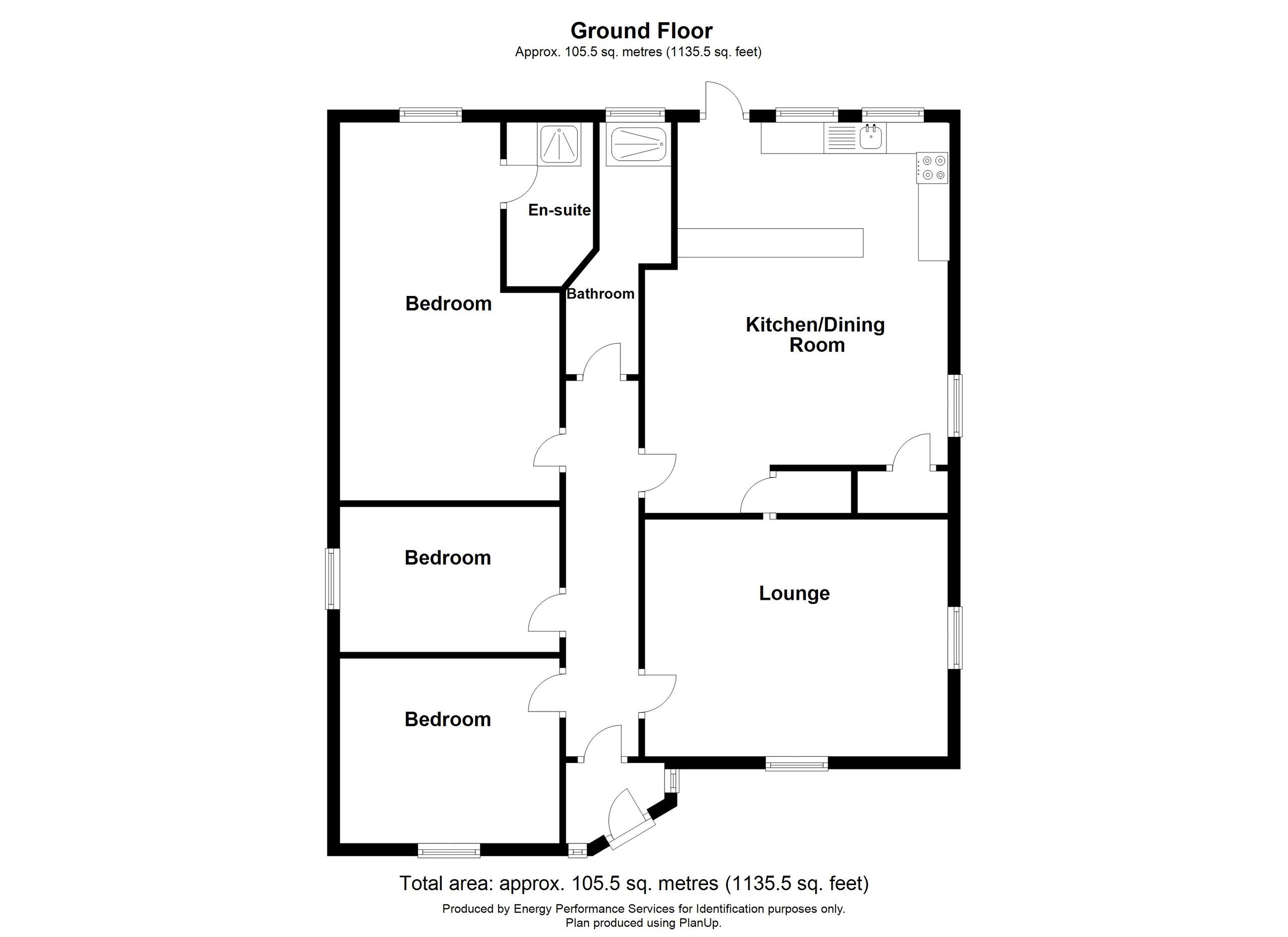3 bed bungalow for sale in Tavistock, Devon - Property floorplan