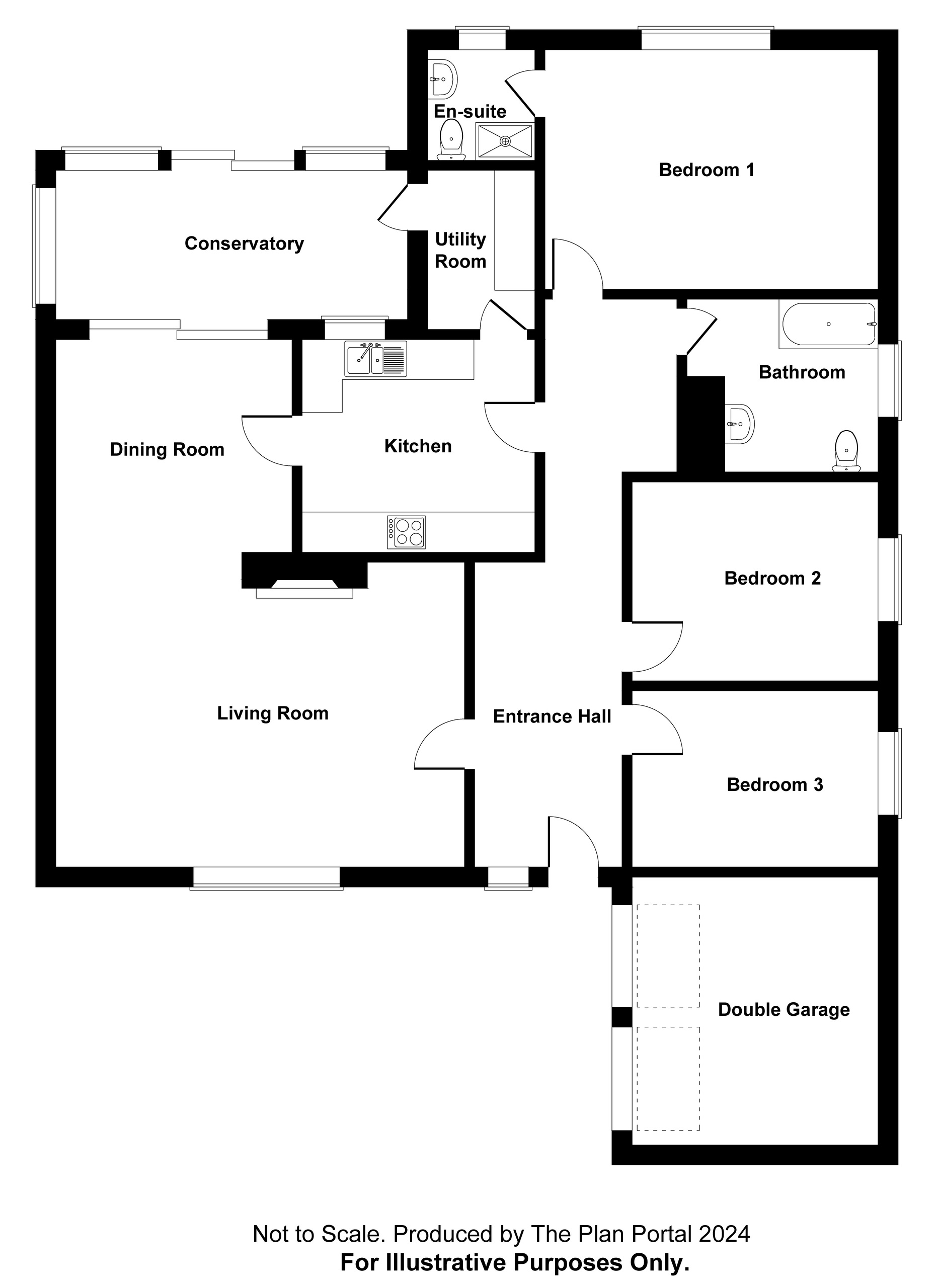 3 bed bungalow for sale in Higher Daws Lane, Launceston - Property floorplan