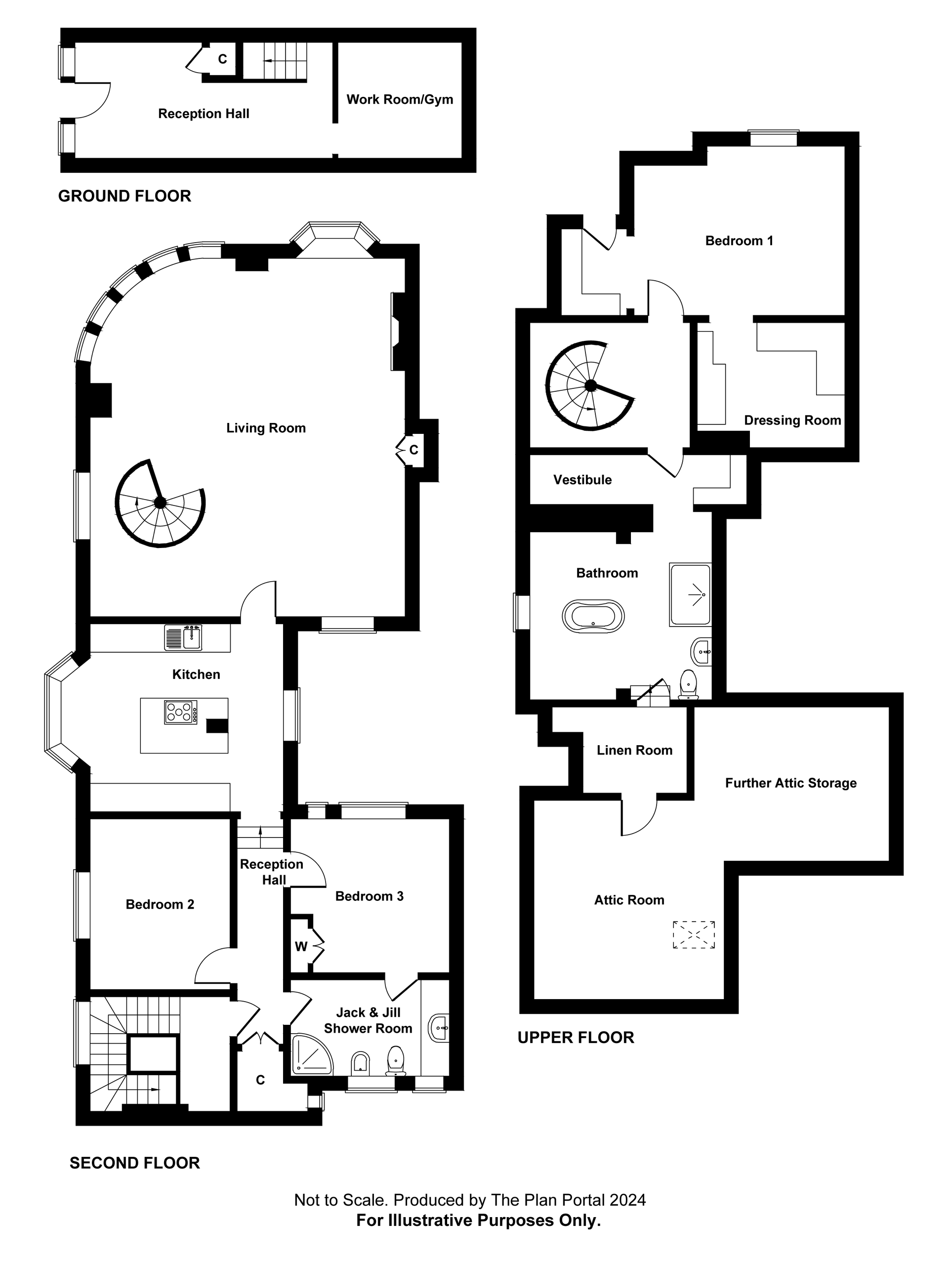3 bed apartment for sale in Drake Road, Tavistock - Property floorplan