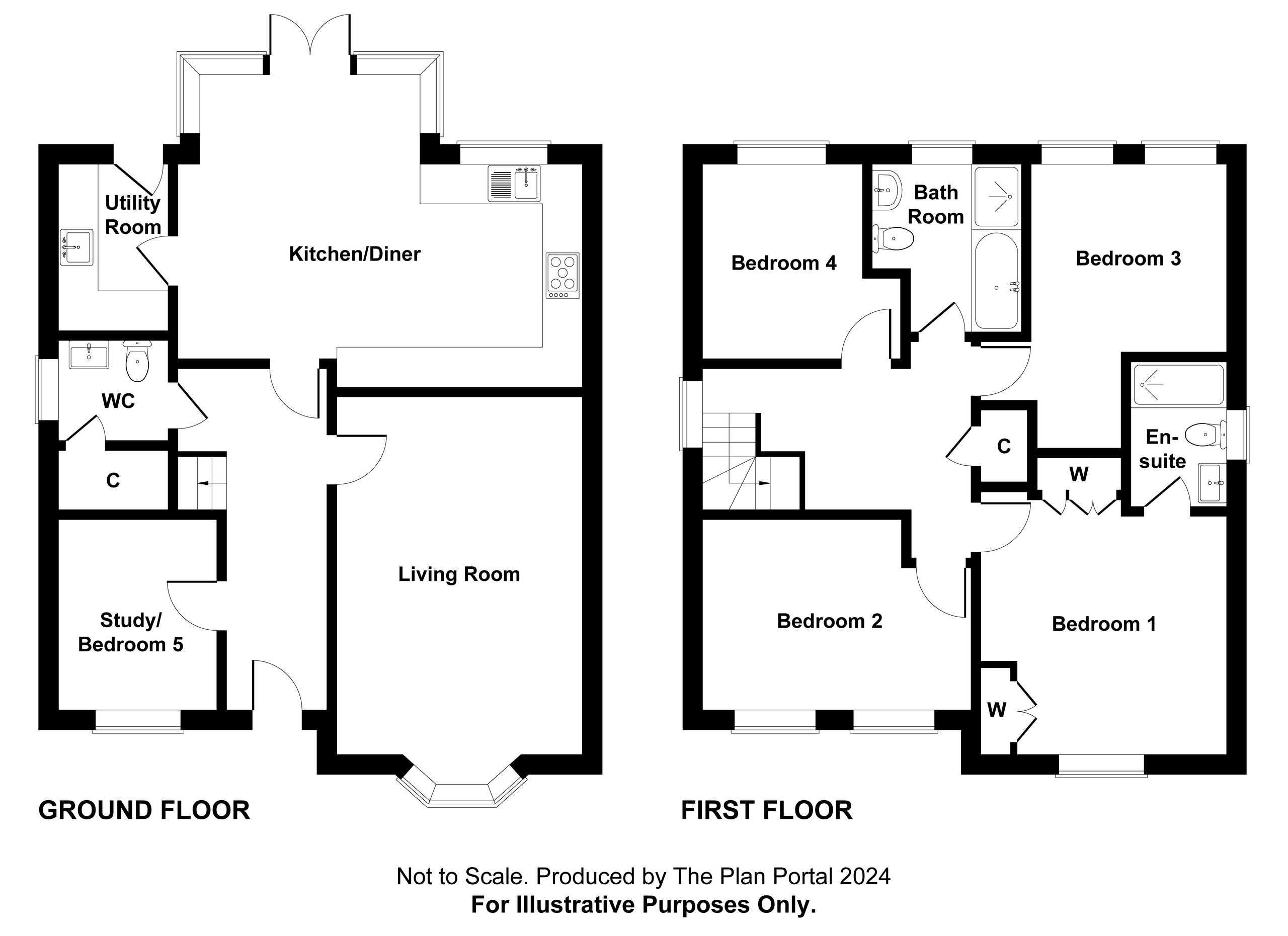 4 bed detached house for sale in Carpenter Way, Tavistock - Property floorplan