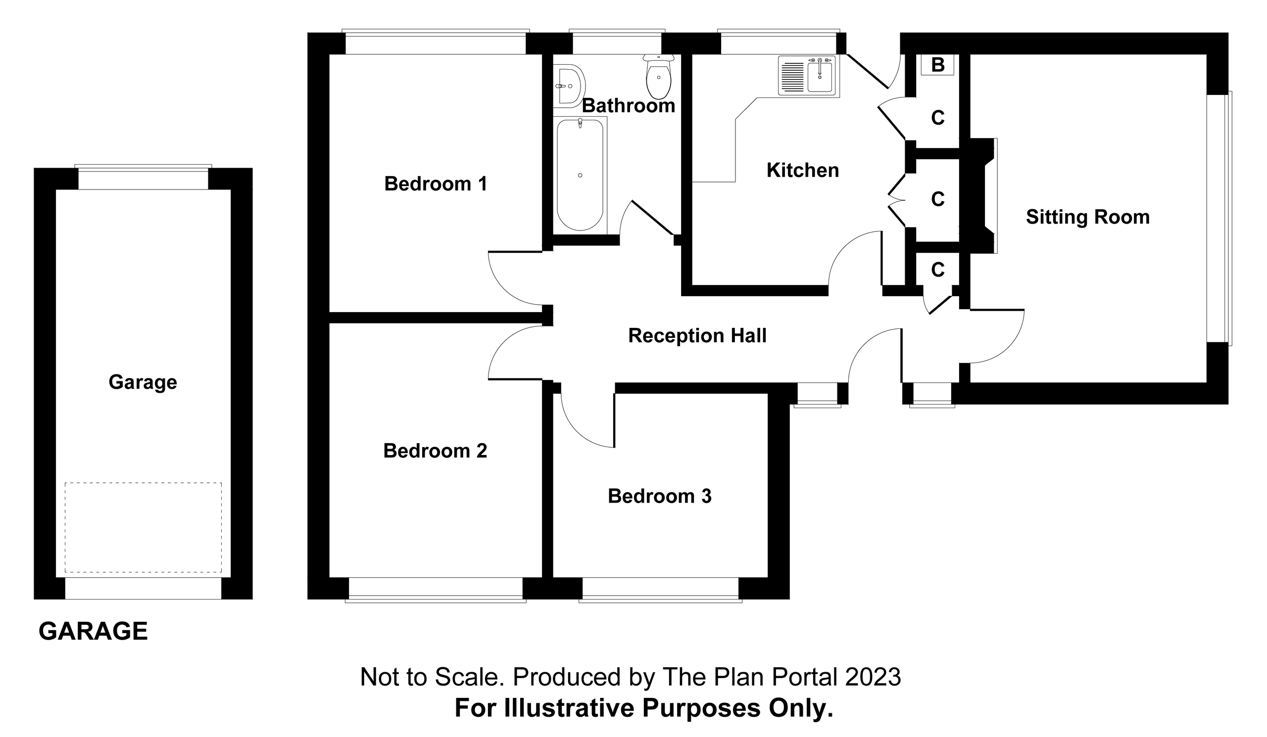 3 bed bungalow for sale in Broad Park Road, Yelverton - Property floorplan