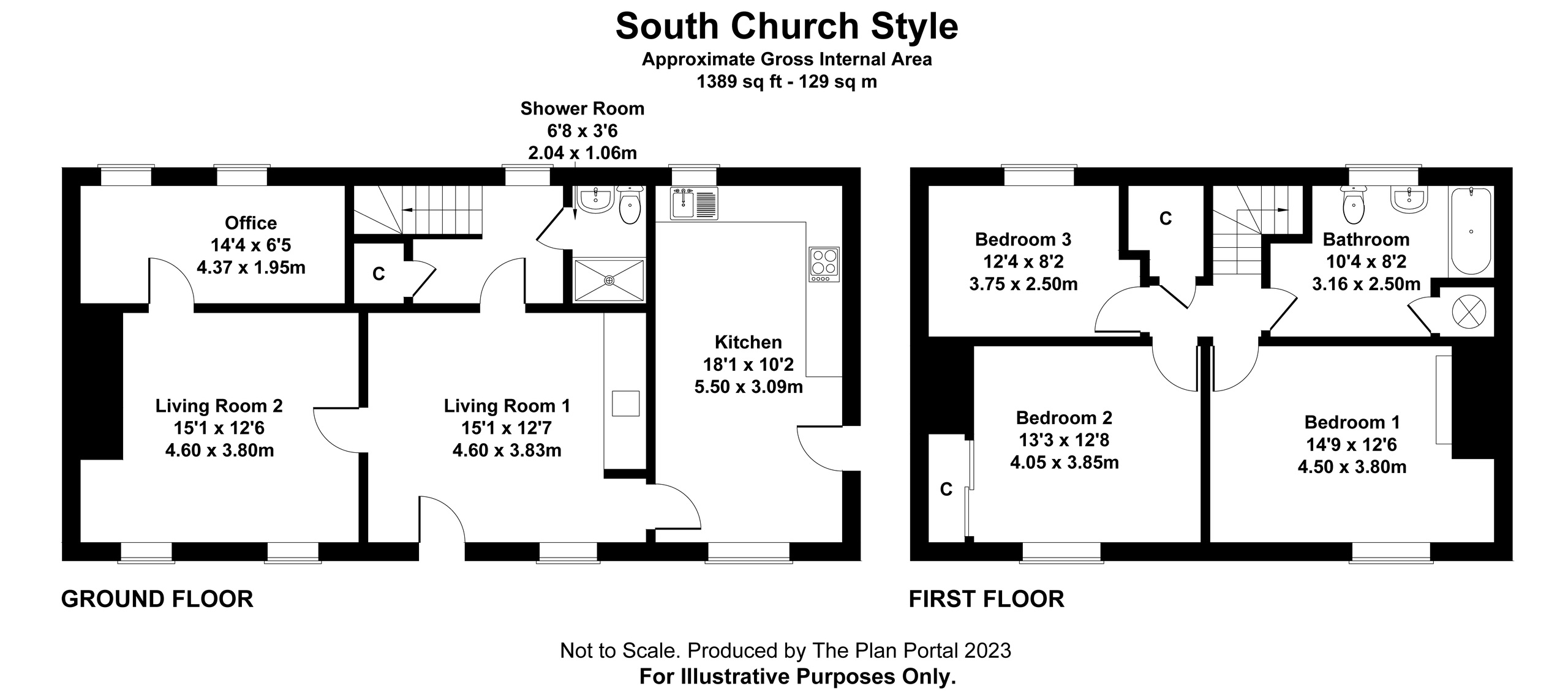 3 bed cottage for sale in Meeth, Okehampton - Property floorplan
