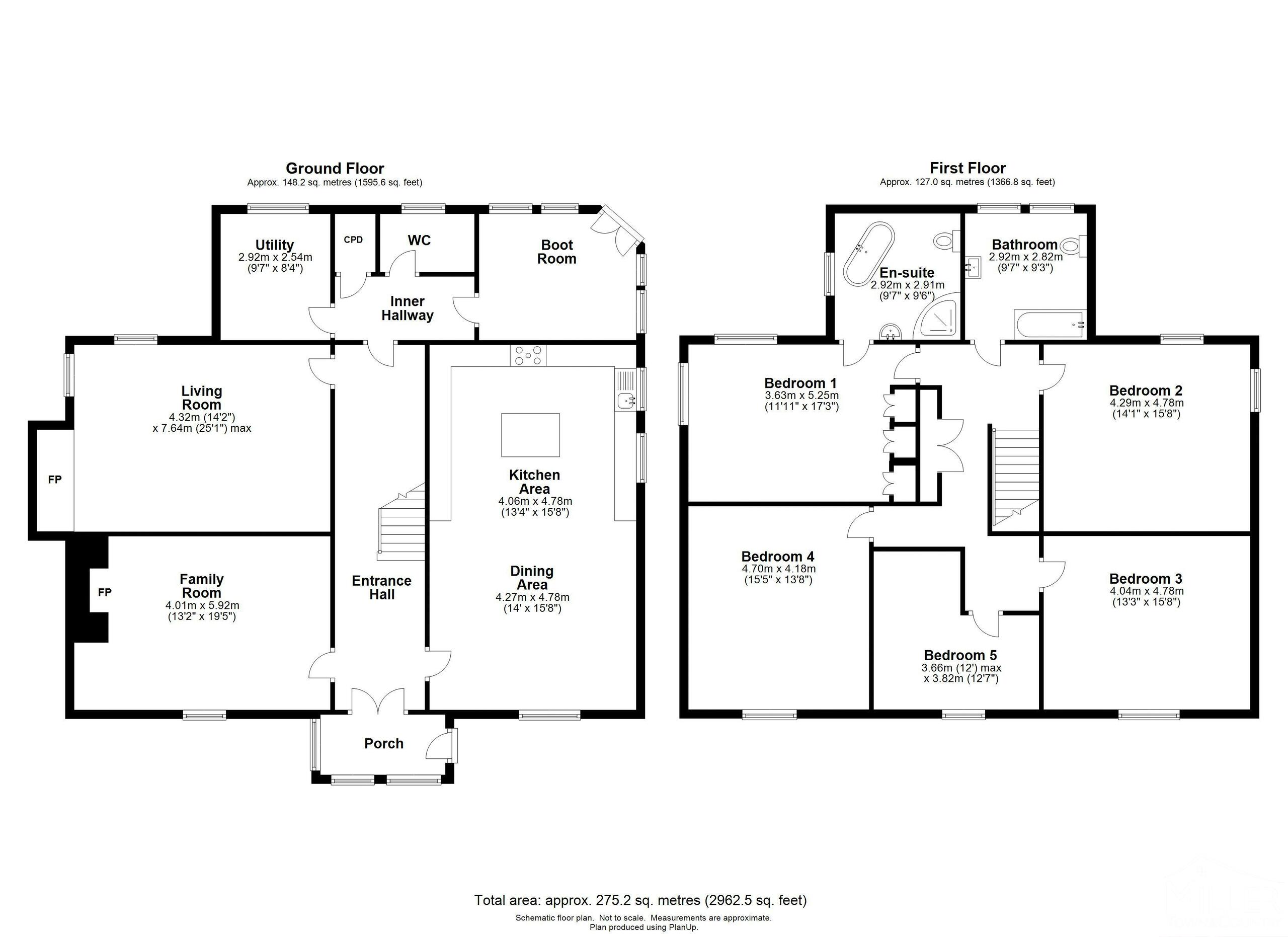 5 bed detached house for sale in Northlew, Okehampton - Property floorplan