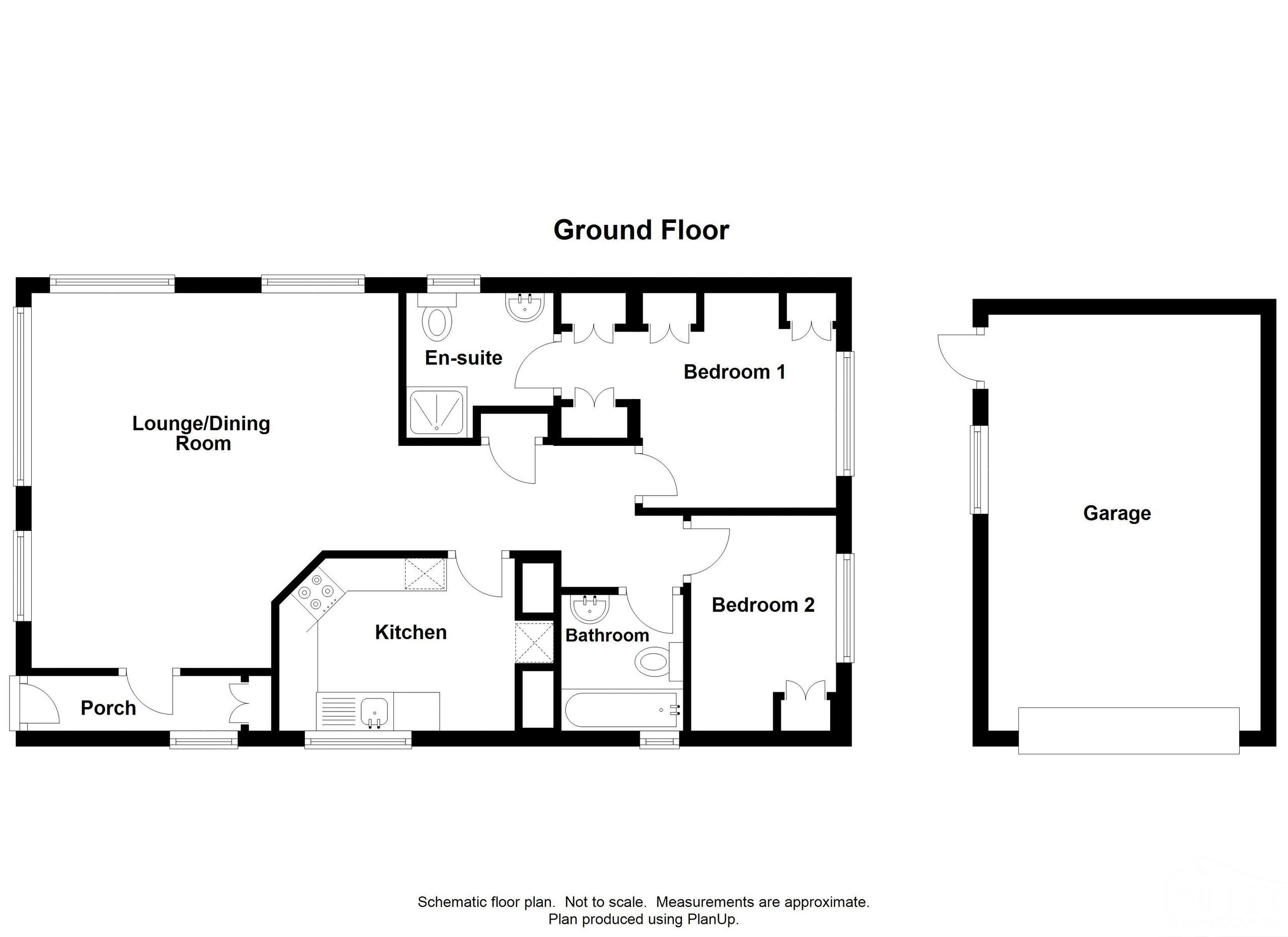2 bed park home for sale in Sampford Courtenay, Okehampton - Property floorplan
