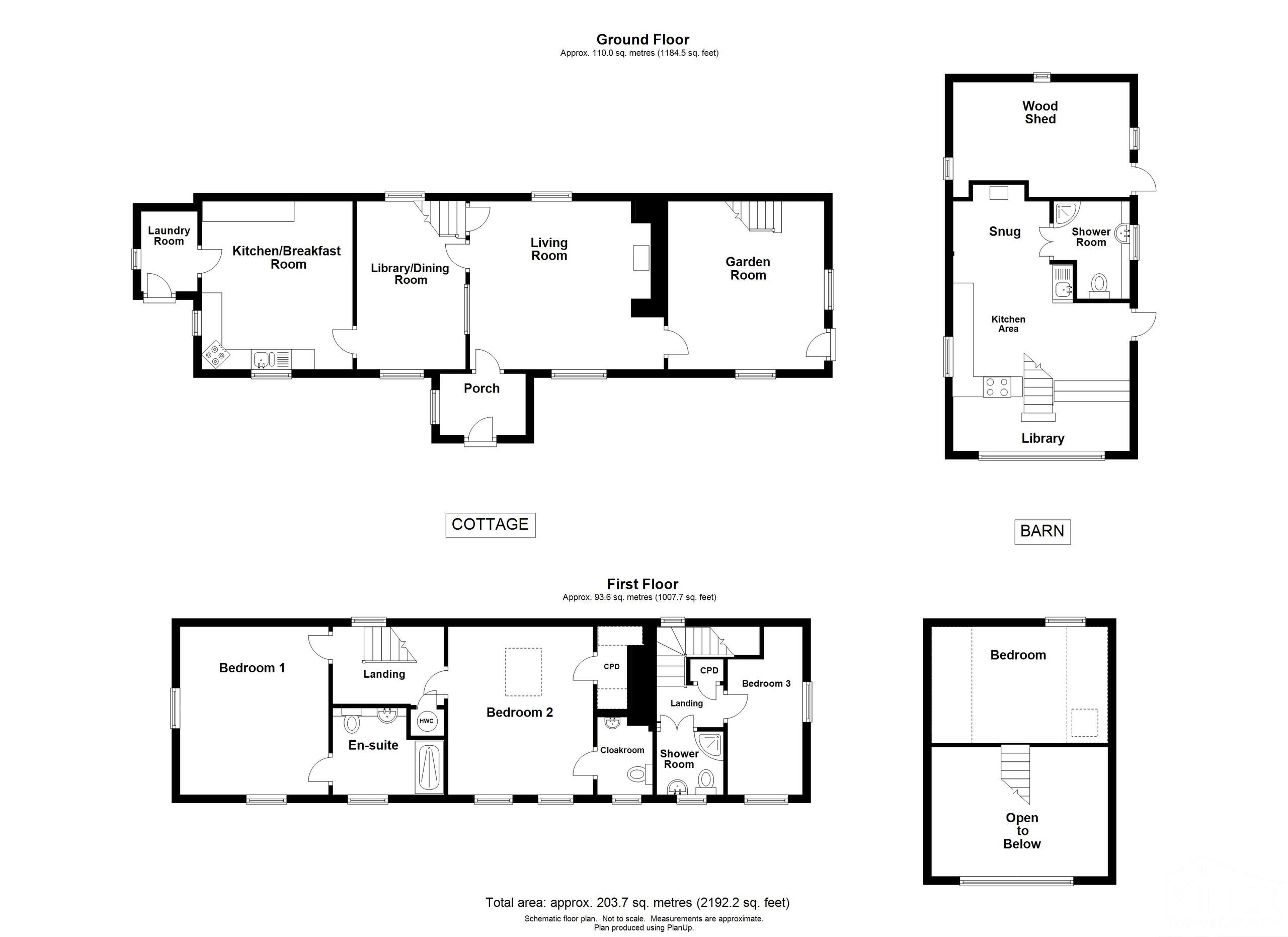 4 bed cottage for sale in Ashreigney, Chulmleigh - Property floorplan