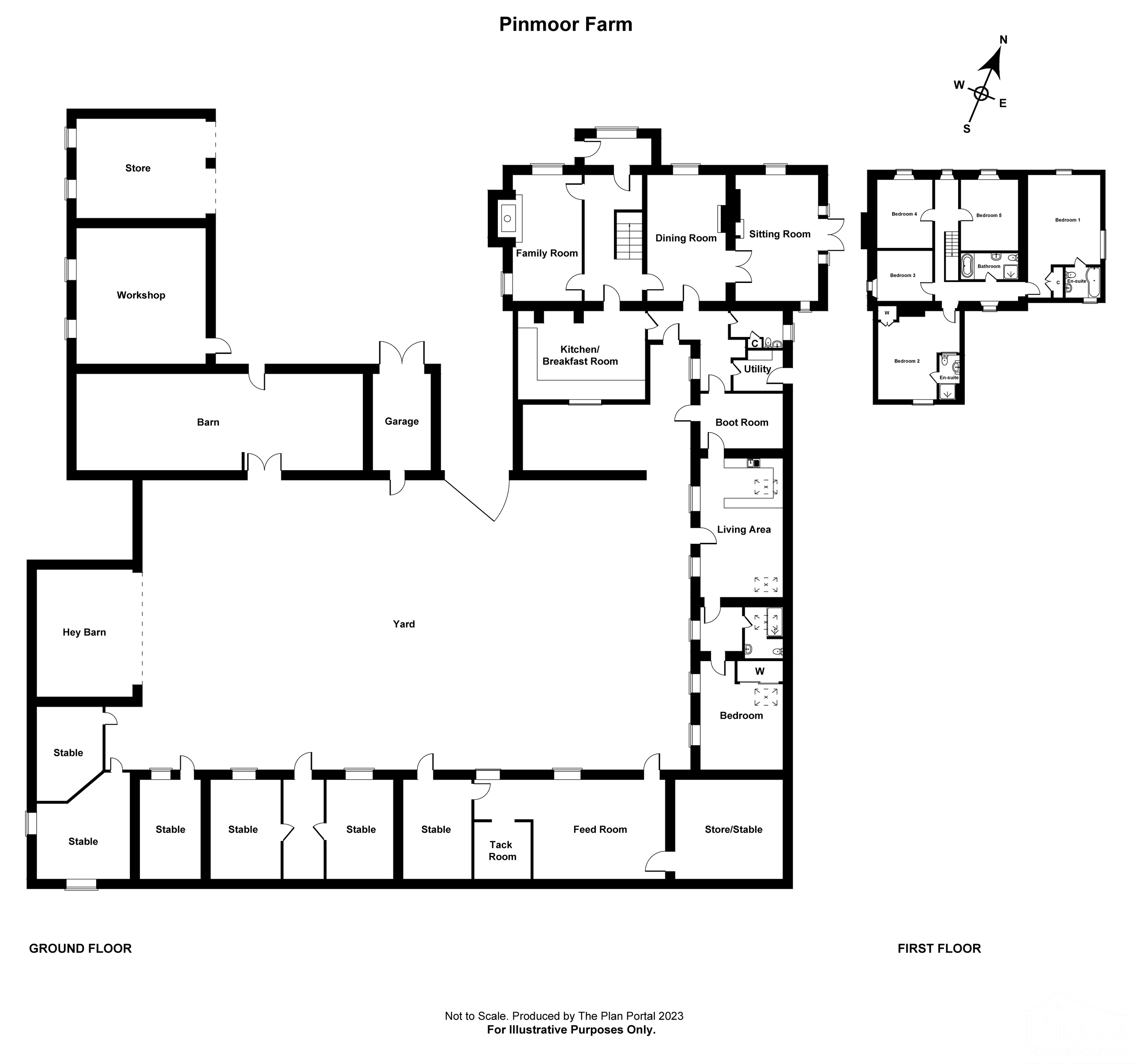 6 bed country house for sale in Moretonhampstead, Newton Abbot - Property floorplan