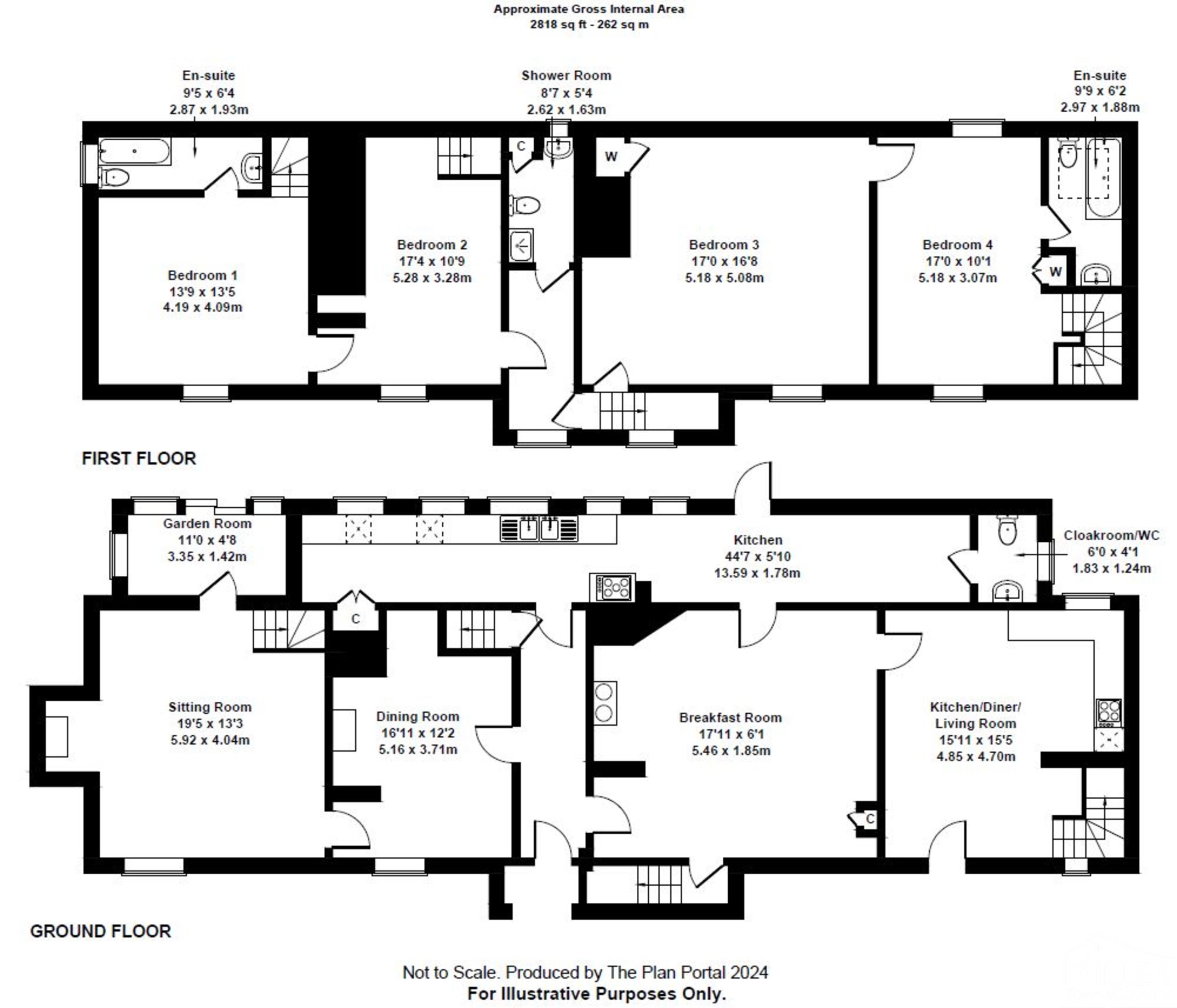 4 bed cottage for sale in Thorndon Cross, Okehampton - Property floorplan
