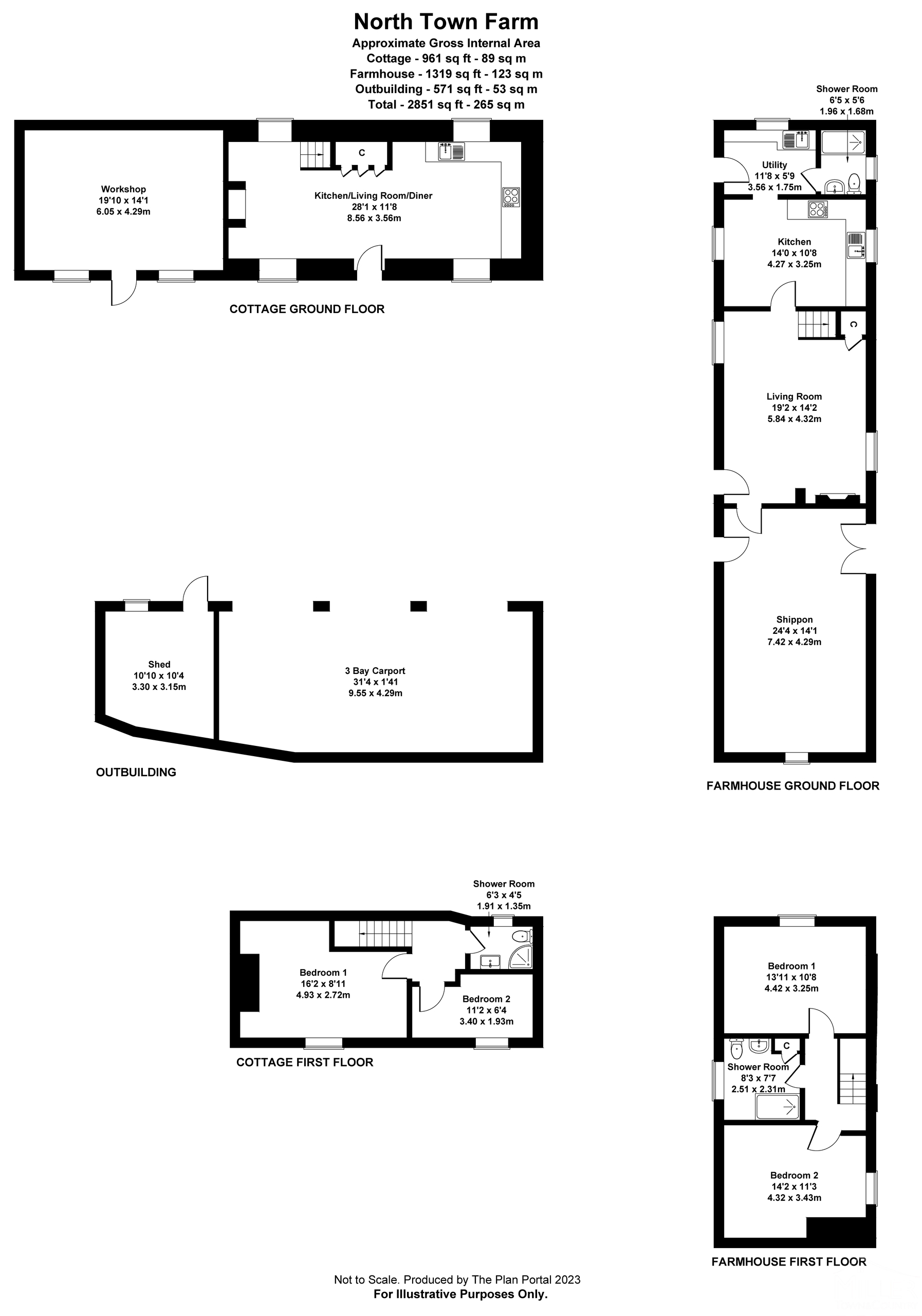 4 bed detached house for sale in Sampford Courtenay, Okehampton - Property floorplan