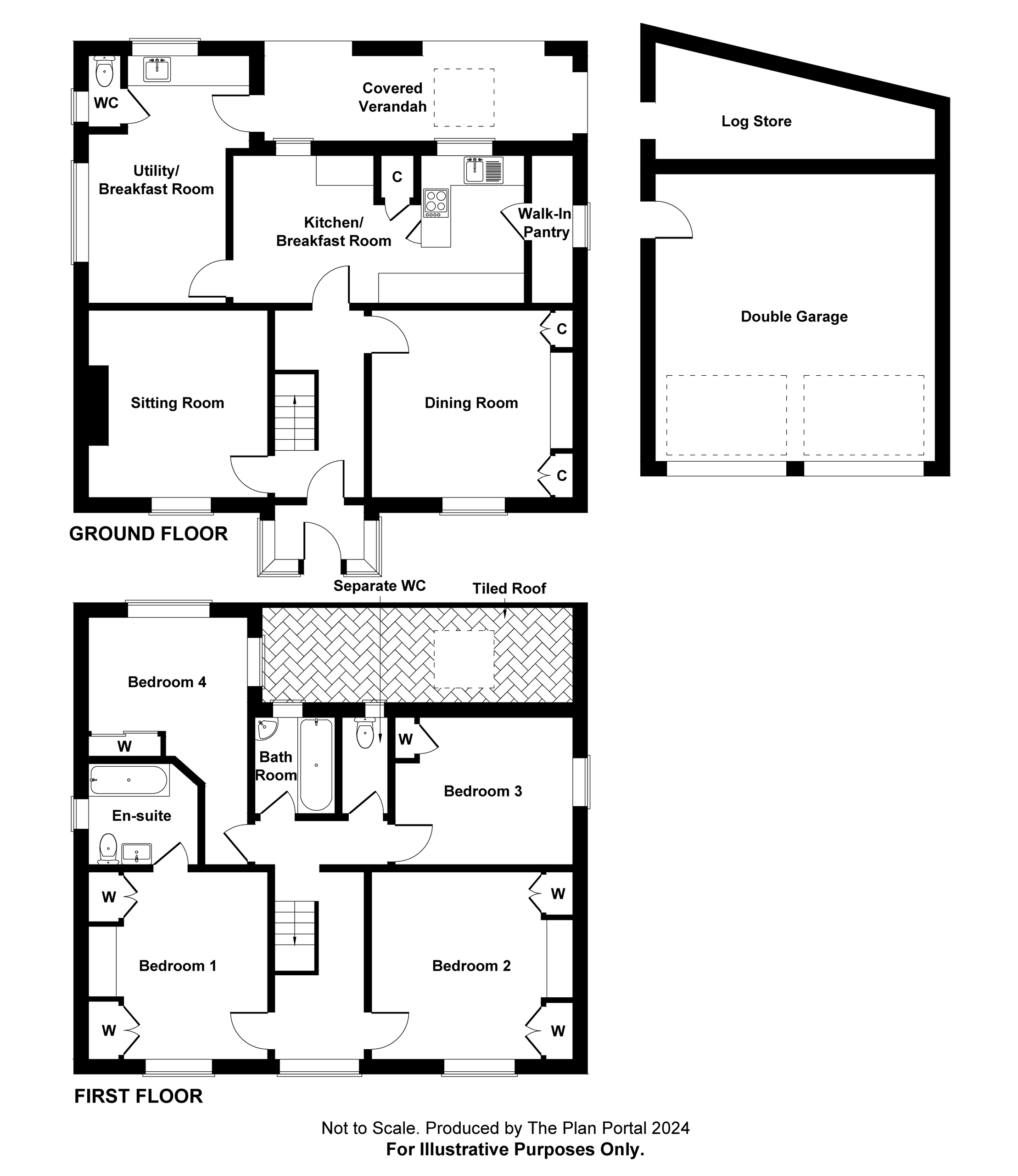 4 bed detached house for sale in Bal Lane, Tavistock - Property floorplan