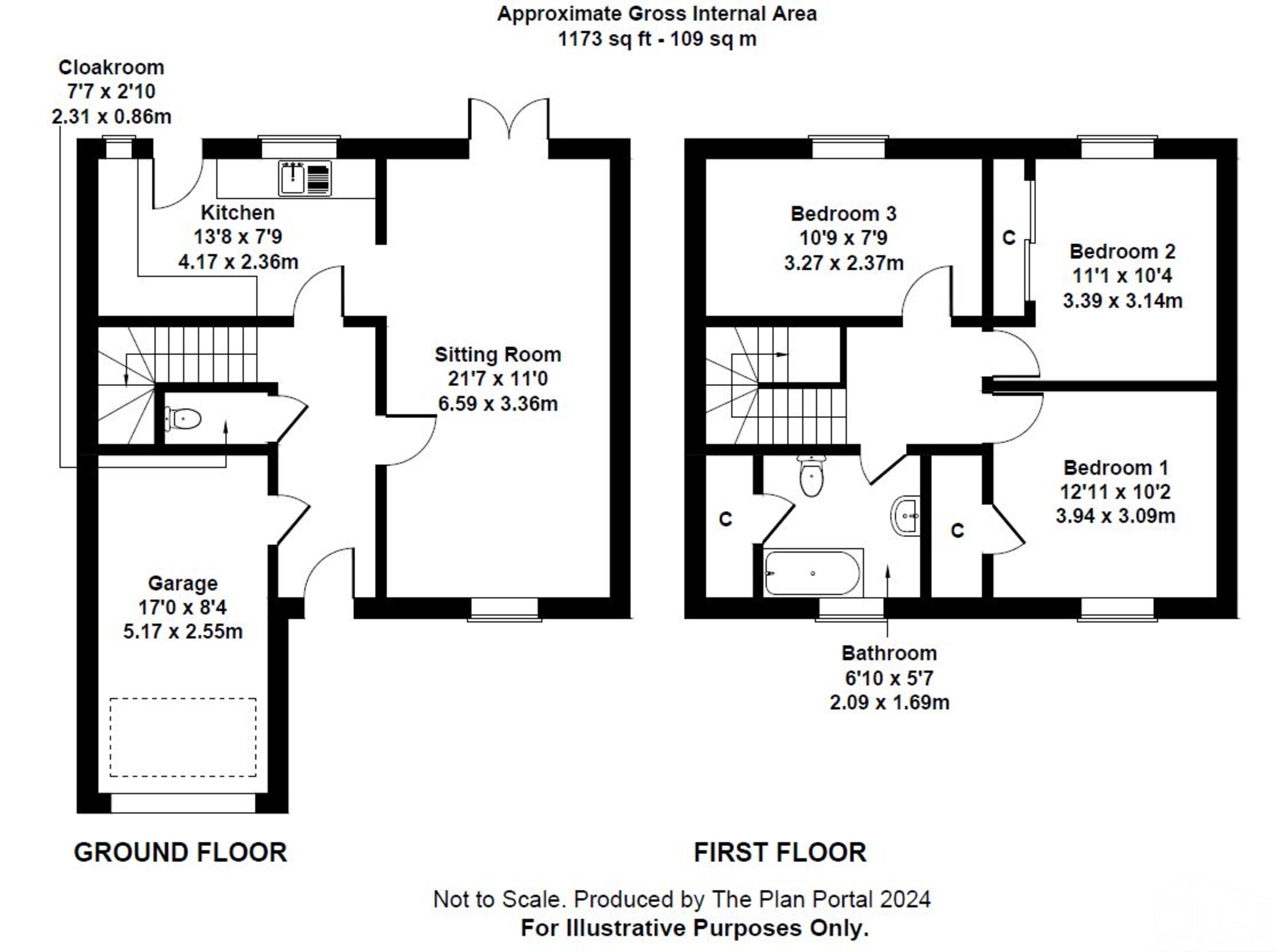 3 bed semi-detached house for sale in Hatherleigh, Okehampton - Property floorplan