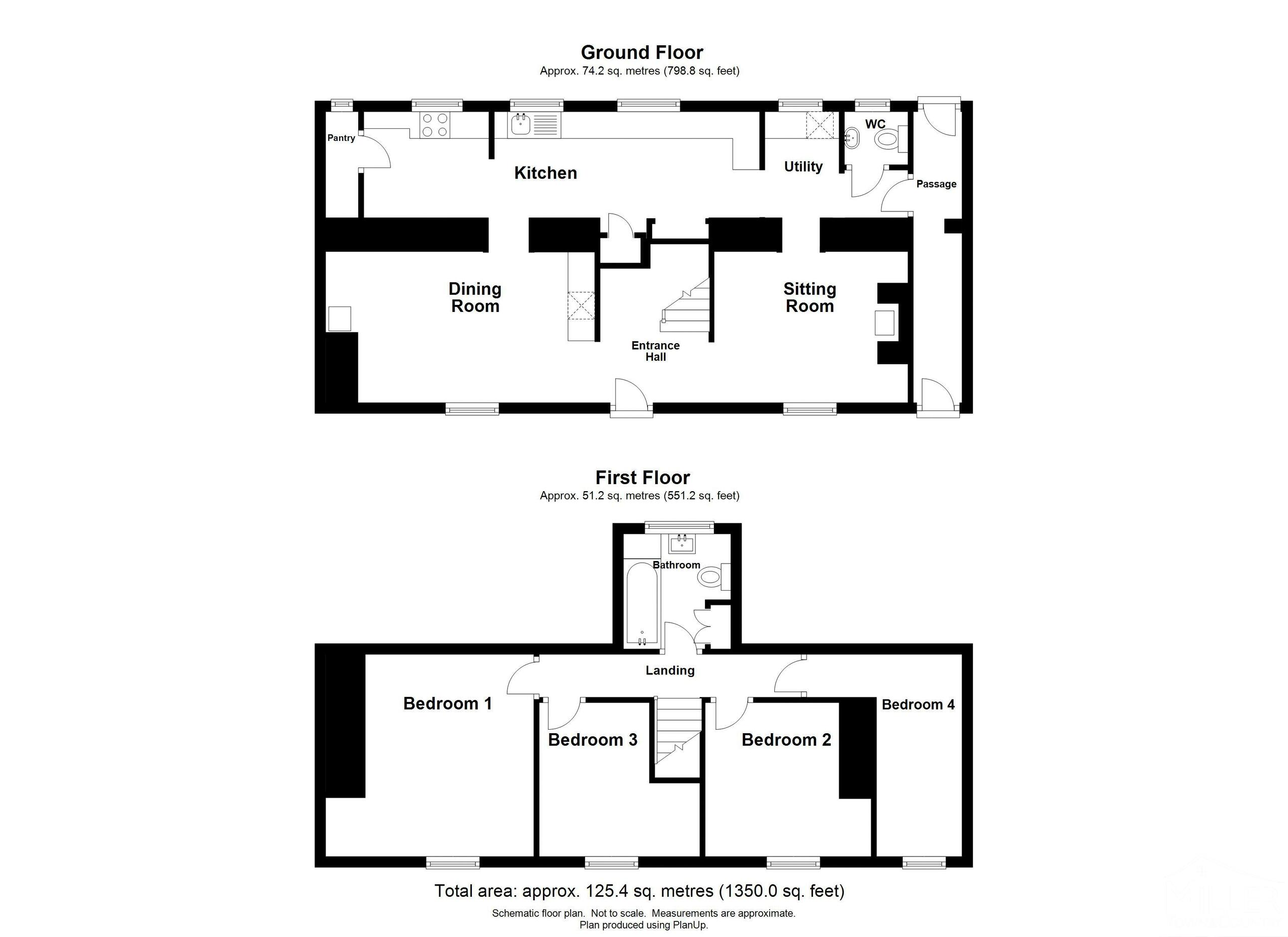 4 bed cottage for sale in Tawton Lane, Okehampton - Property floorplan