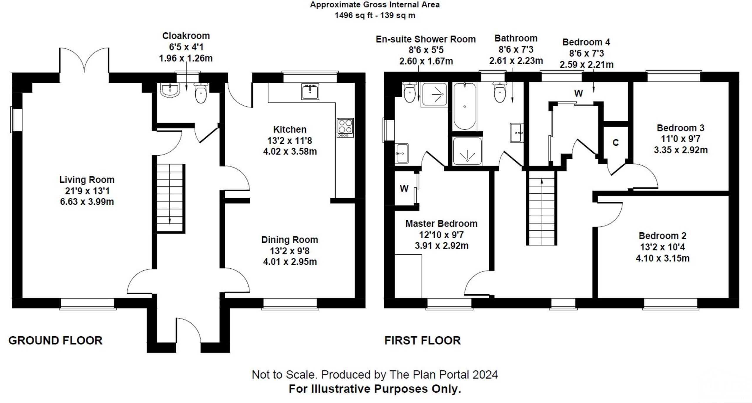 4 bed detached house for sale in North Street, Beaworthy - Property floorplan
