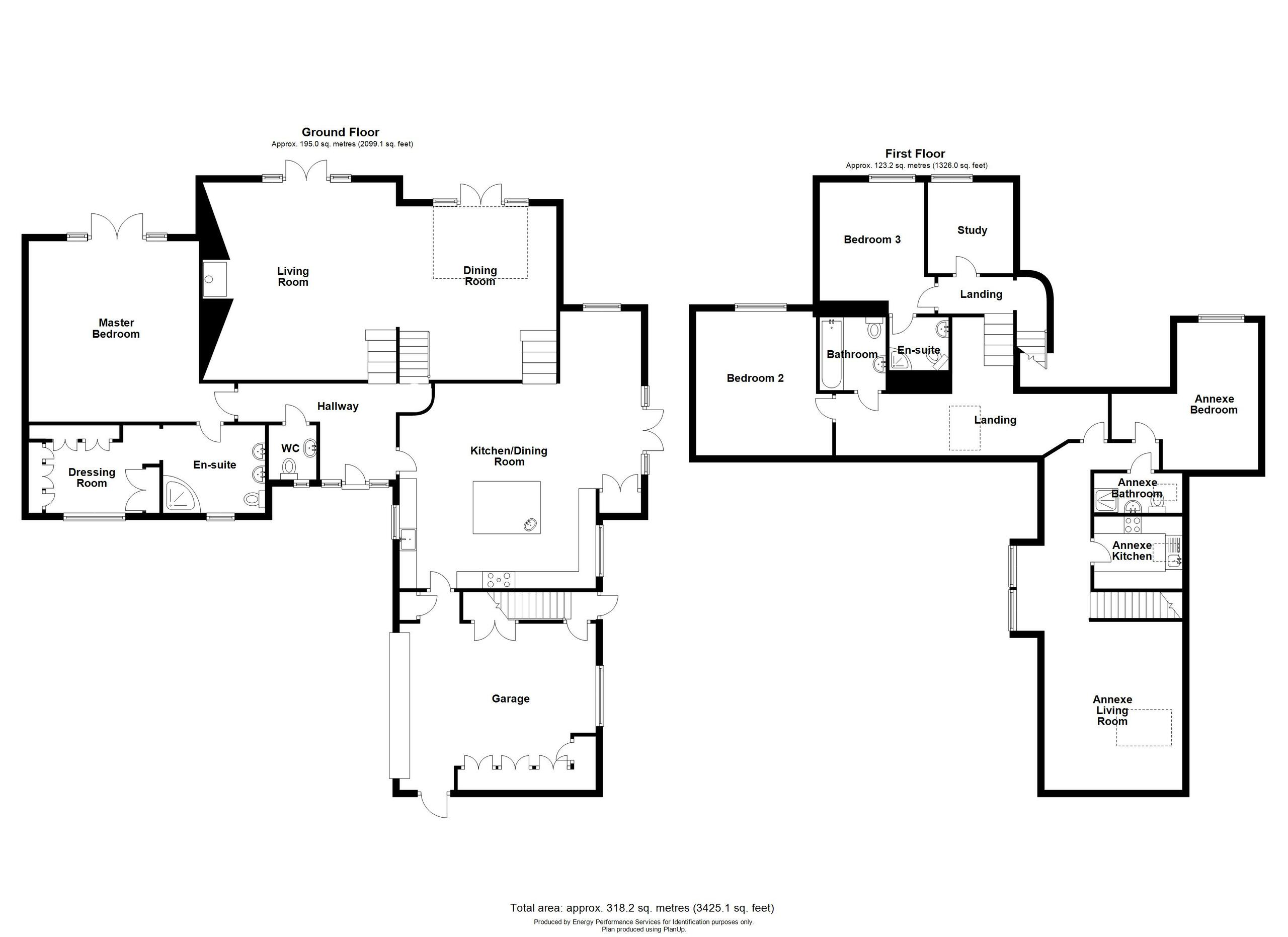 5 bed detached house for sale, Tavistock - Property floorplan