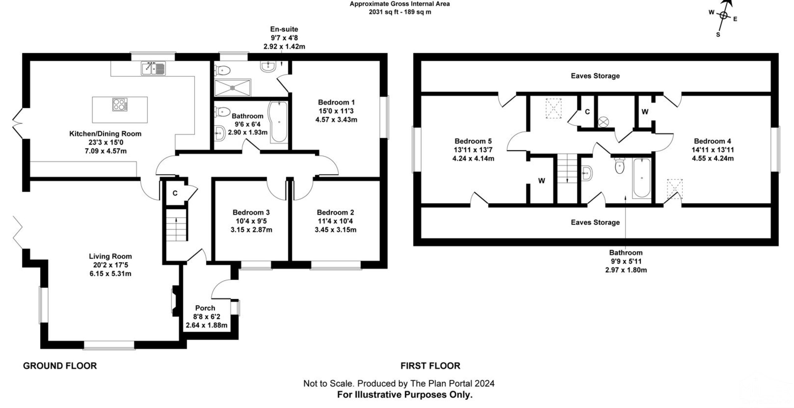 5 bed detached house for sale in Jacobstowe, Okehampton - Property floorplan