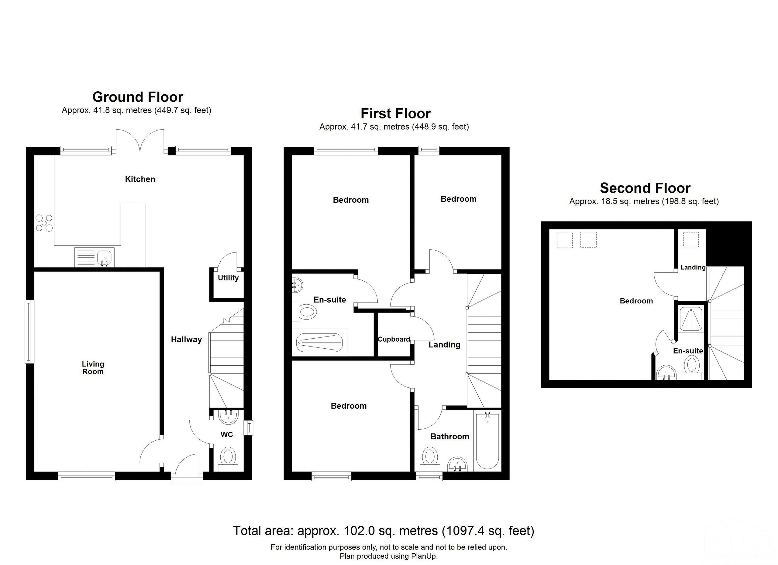 4 bed detached house for sale in Lew Walk, Hatherleigh - Property floorplan