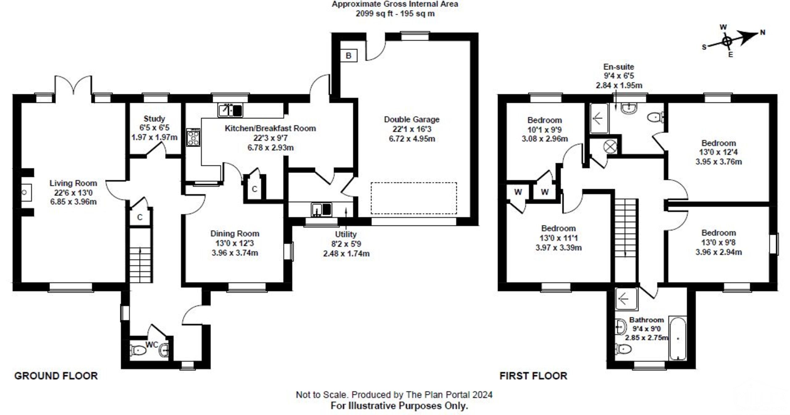 4 bed detached house for sale in East Street, Sheepwash - Property floorplan