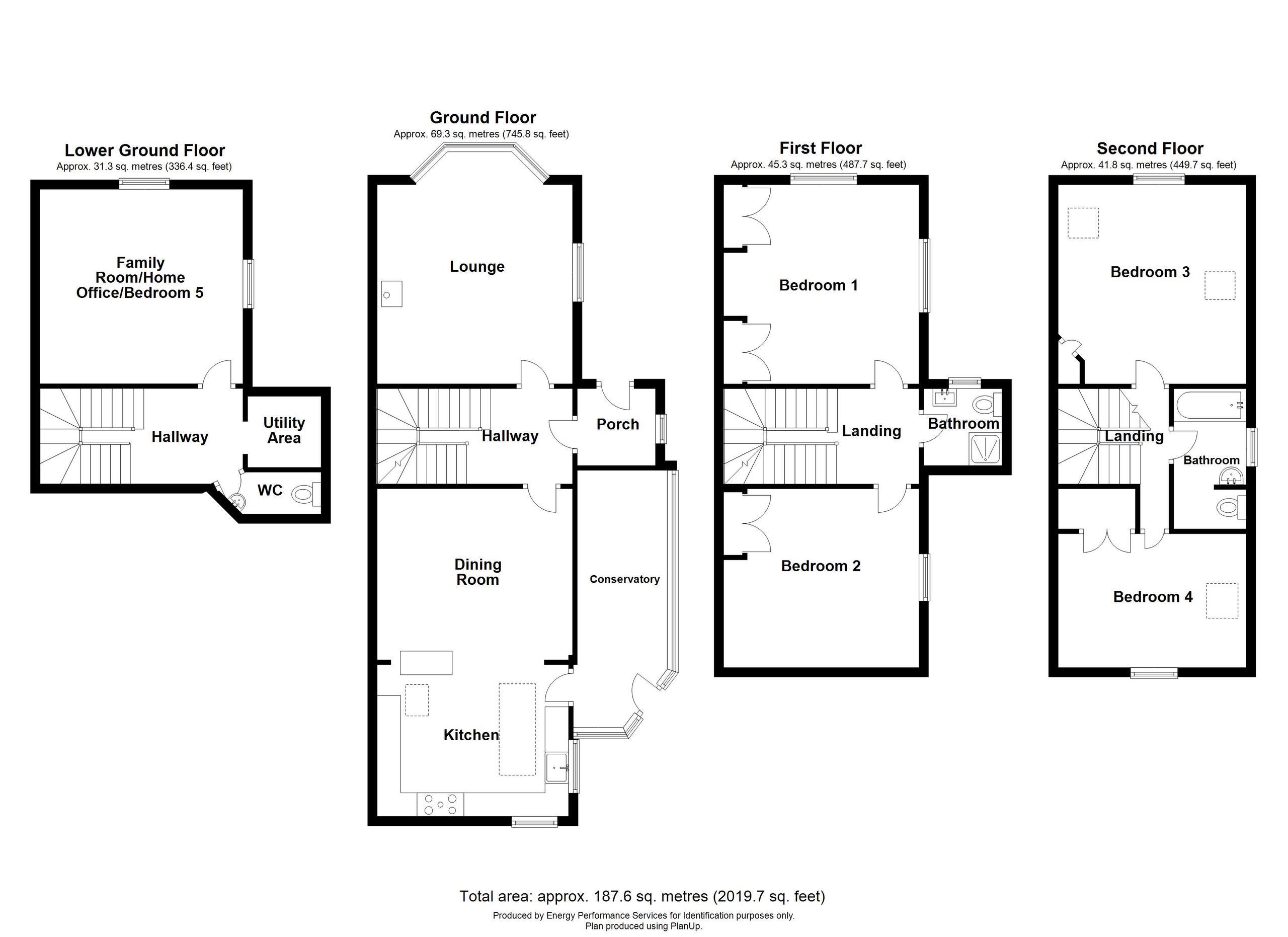 4 bed for sale in Parkwood Road, Tavistock - Property floorplan