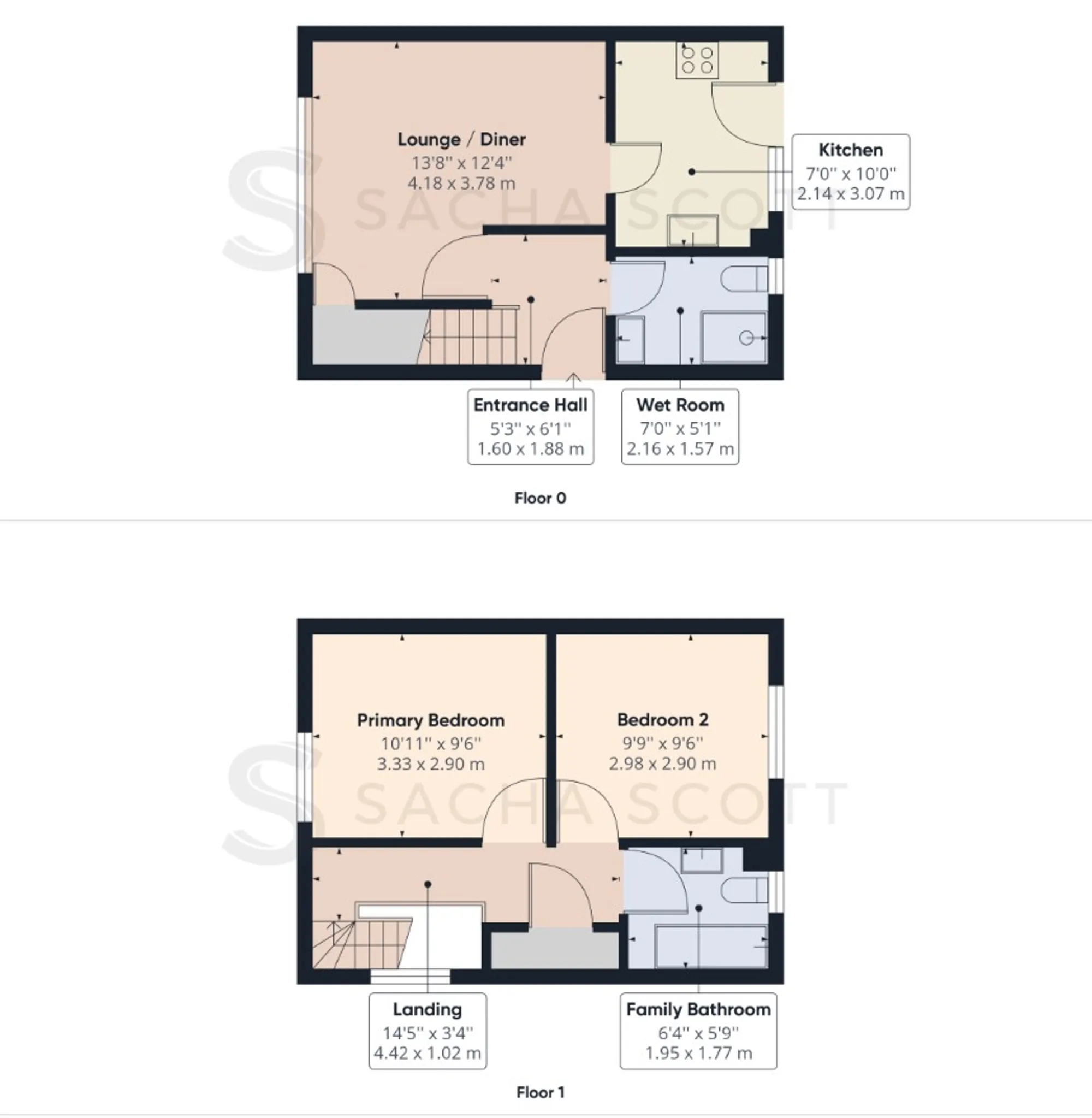 2 bed end of terrace house for sale in Homefield Gardens, Tadworth - Property Floorplan