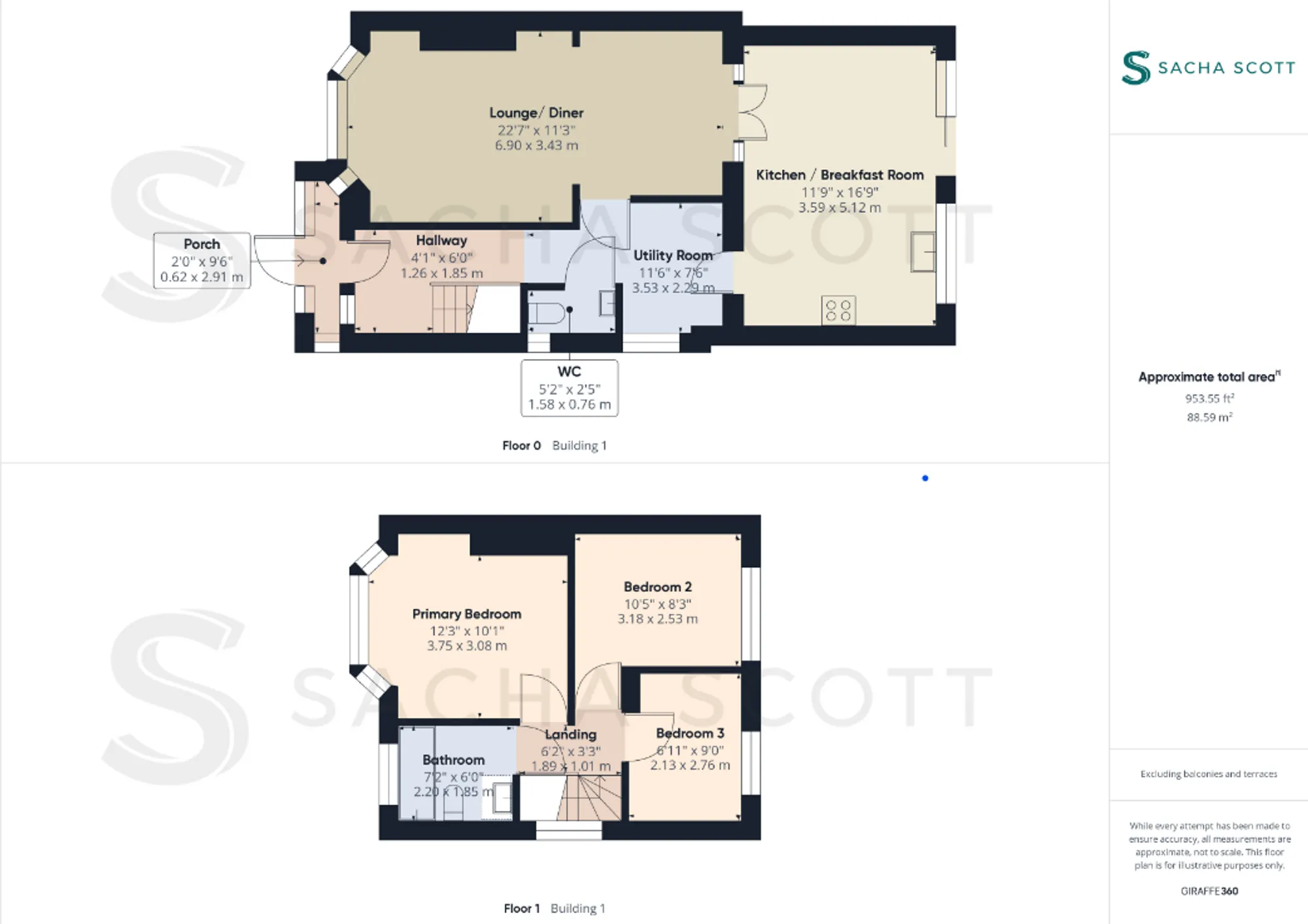 3 bed semi-detached house for sale in Daleside Road, Epsom - Property Floorplan