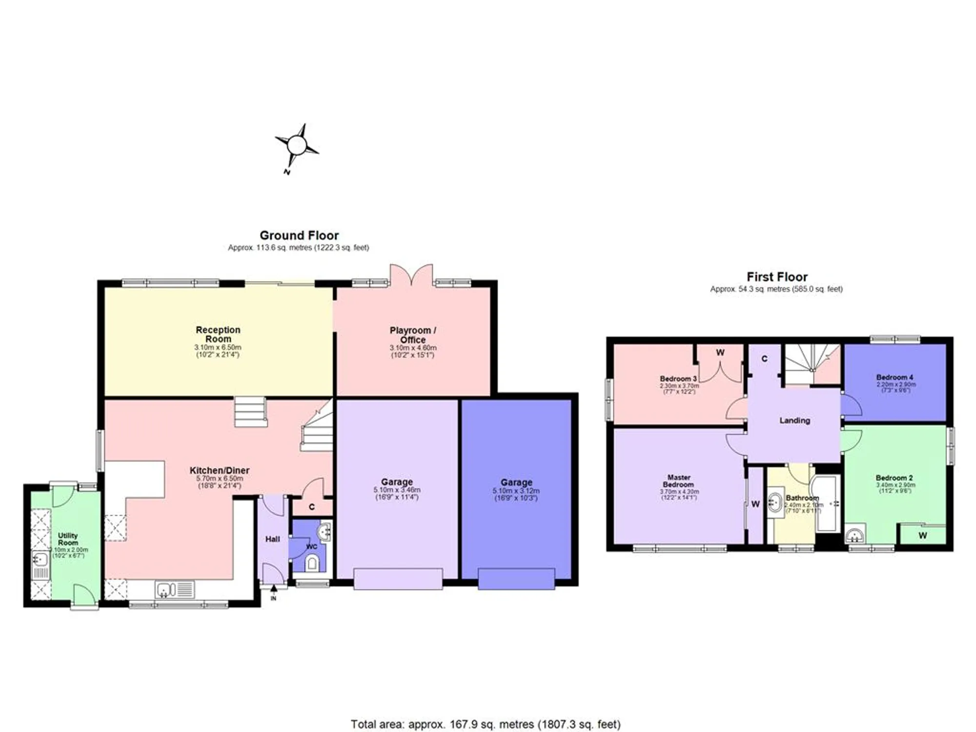 4 bed detached house for sale in Rose Bushes, Epsom - Property Floorplan