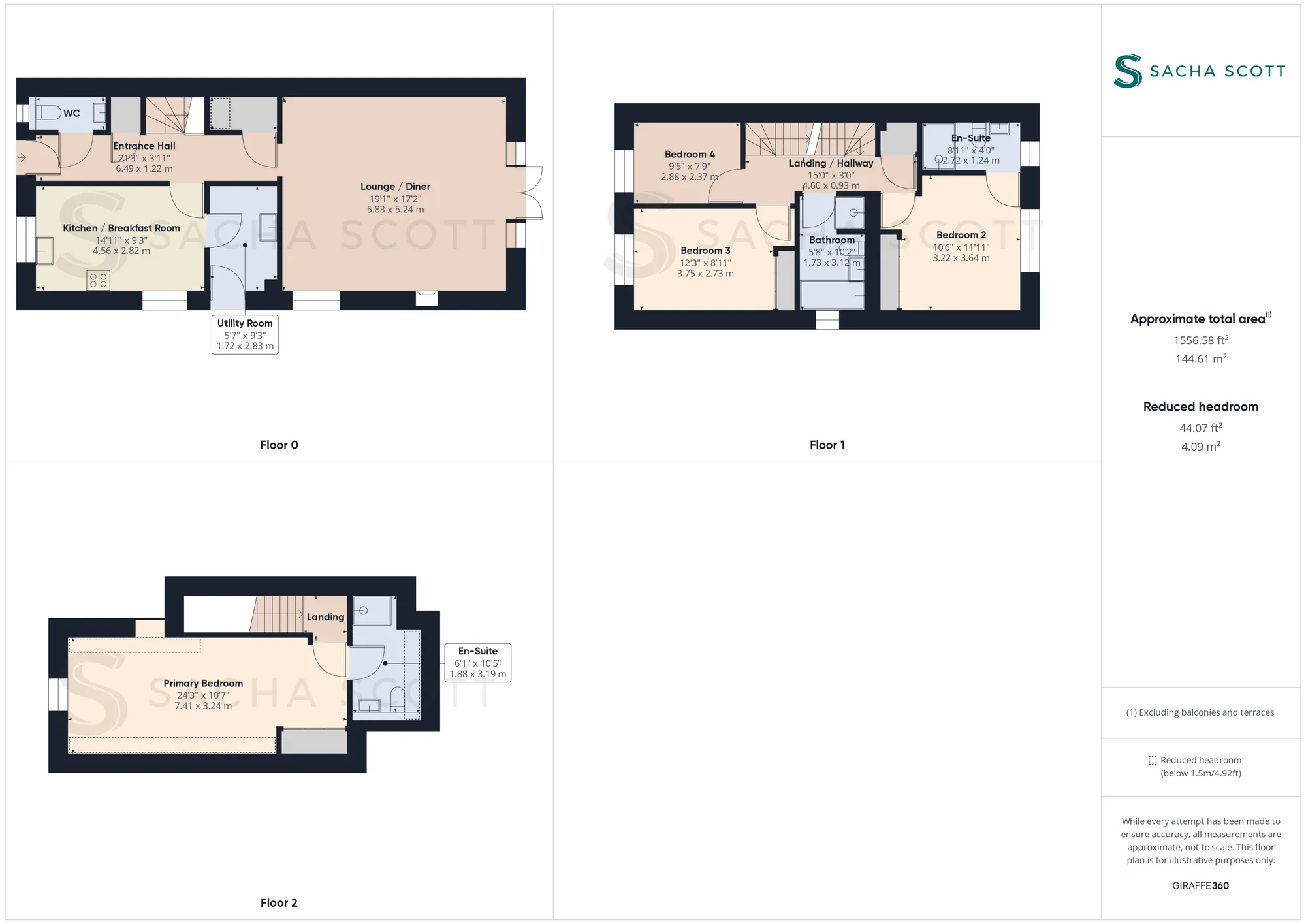 4 bed semi-detached house for sale in Magnolia Drive, Banstead - Property Floorplan