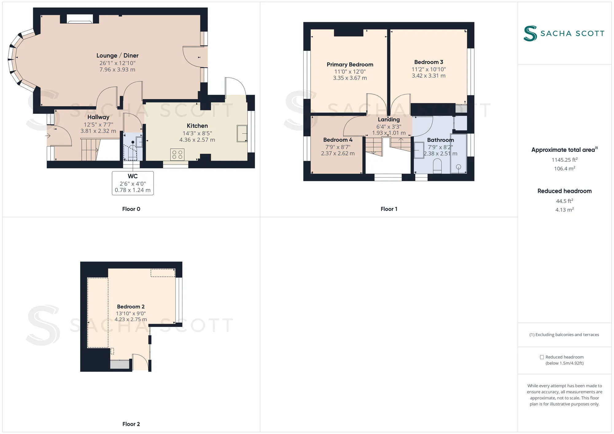 4 bed semi-detached house for sale in Roundwood Way, Banstead - Property Floorplan
